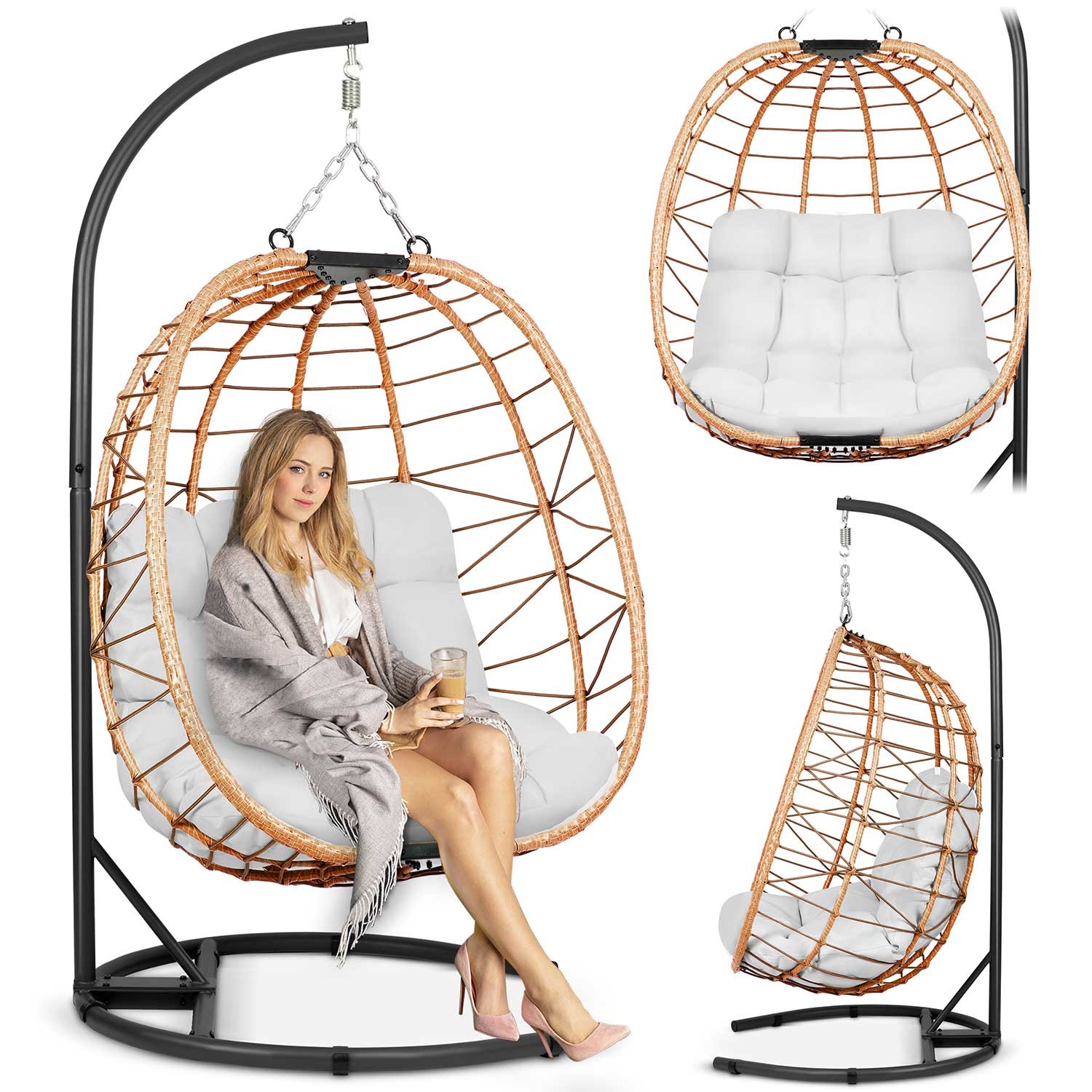 Tihuana pruun ripp-aiatool + Sofotel hallid padjad