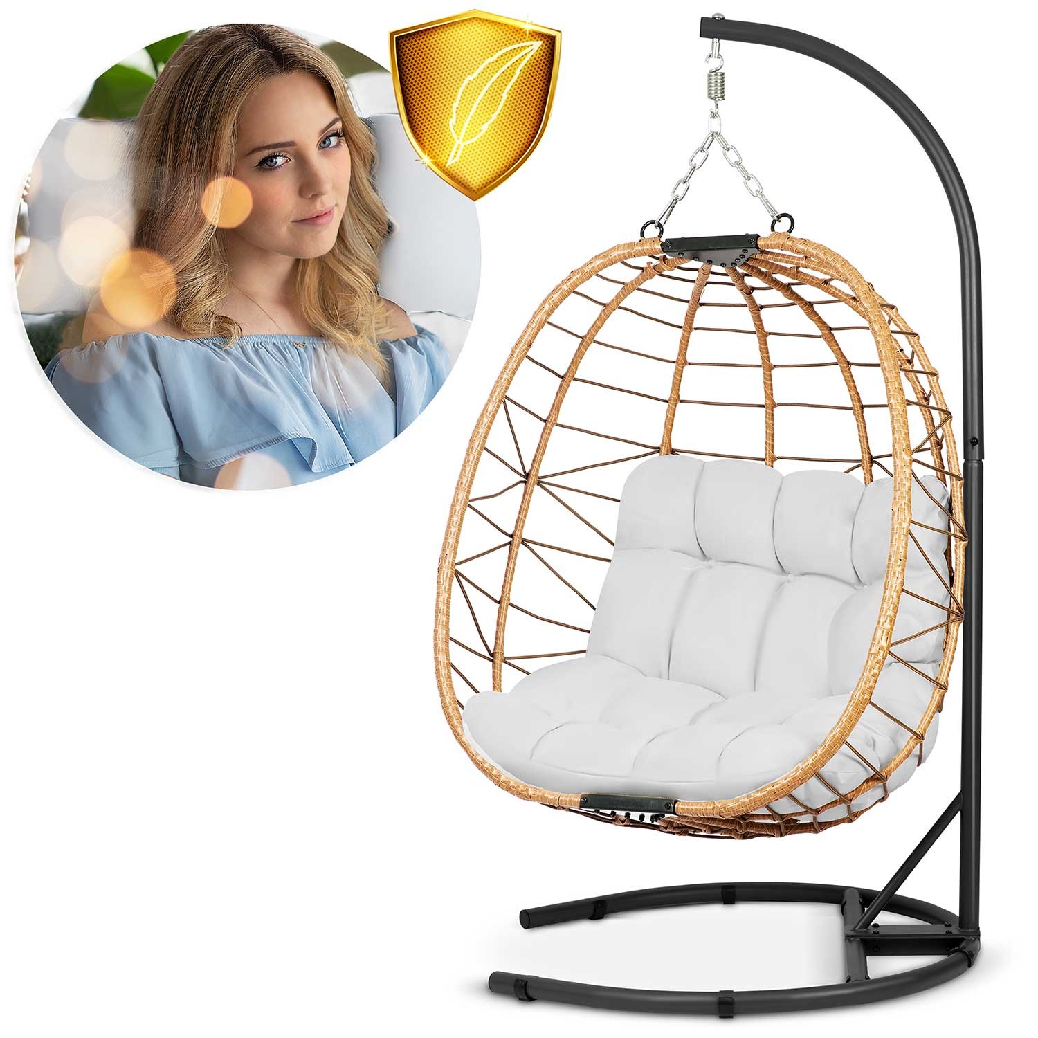 Tihuana pruun ripp-aiatool + Sofotel hallid padjad - Image 12