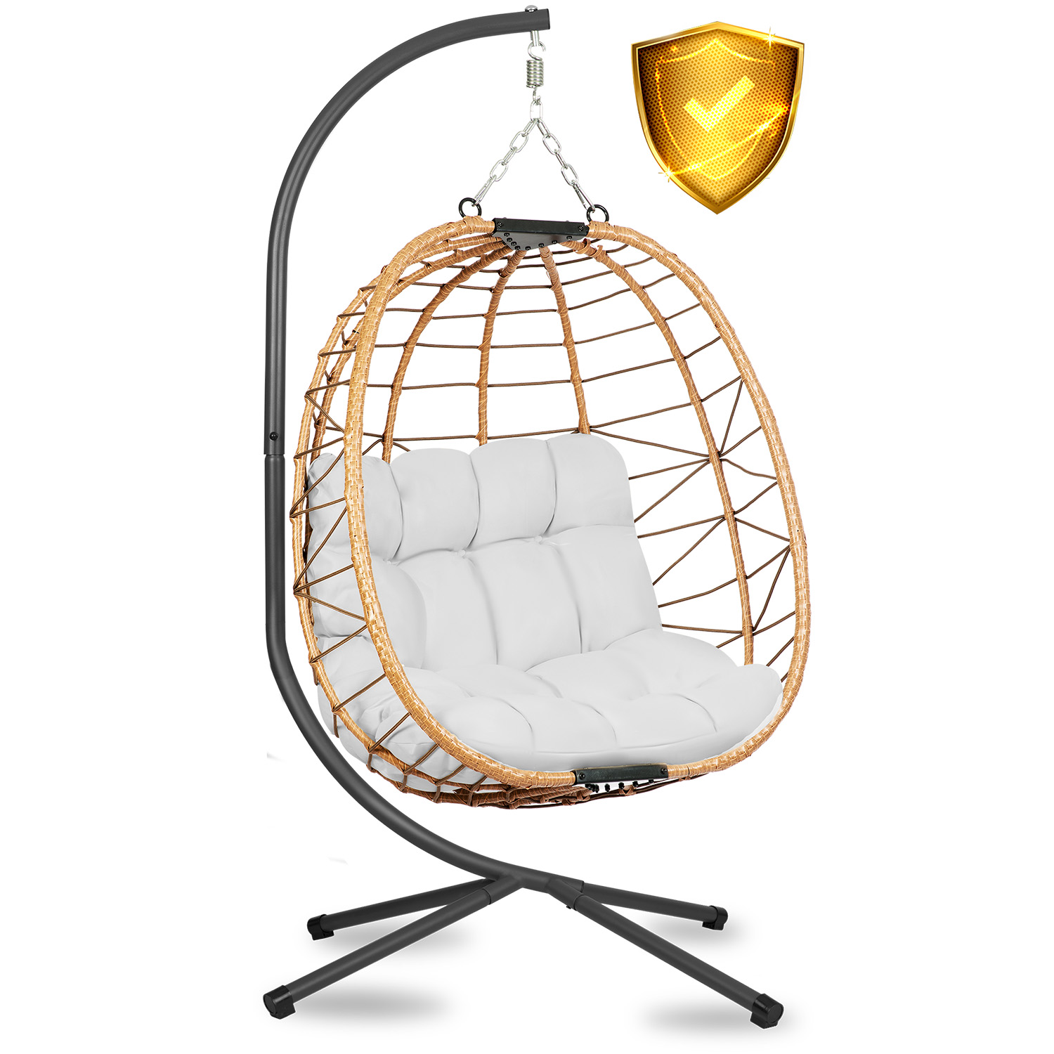 Tihuana pruun ripp-aiatool + Sofotel hallid padjad - Image 11