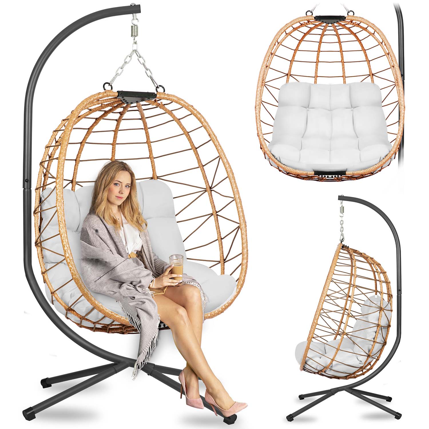 Tihuana pruun ripp-aiatool + Sofotel hallid padjad