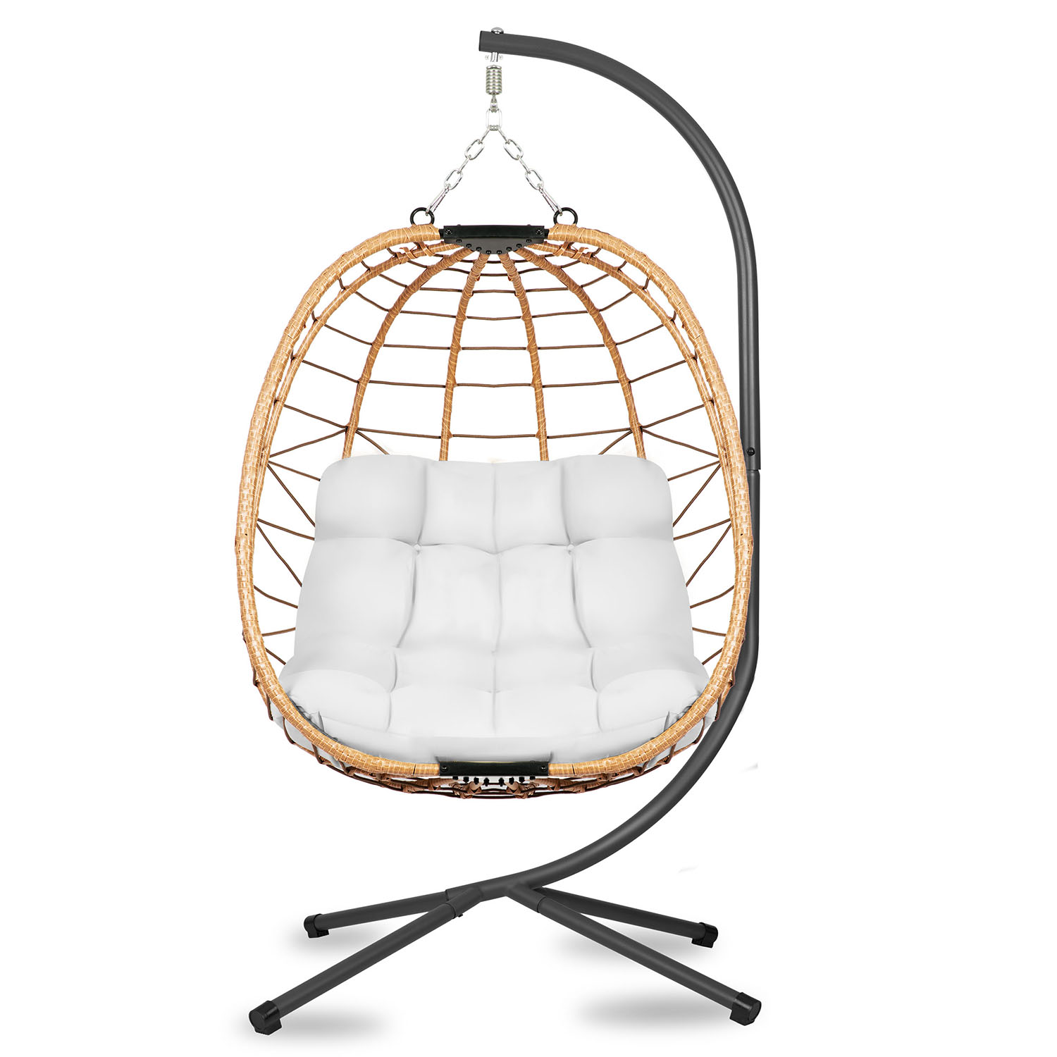 Tihuana pruun ripp-aiatool + Sofotel hallid padjad - Image 2