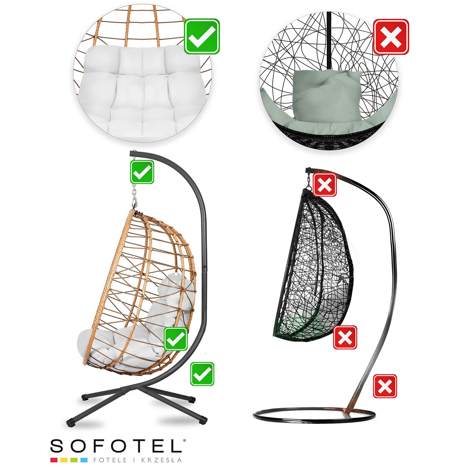 Tihuana pruun ripp-aiatool + Sofotel hallid padjad - Image 14