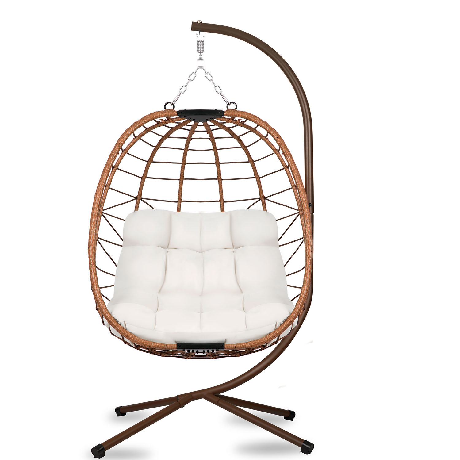 Tihuana pruun ripp-aiatool + helebeežid Sofotel padjad - Image 2