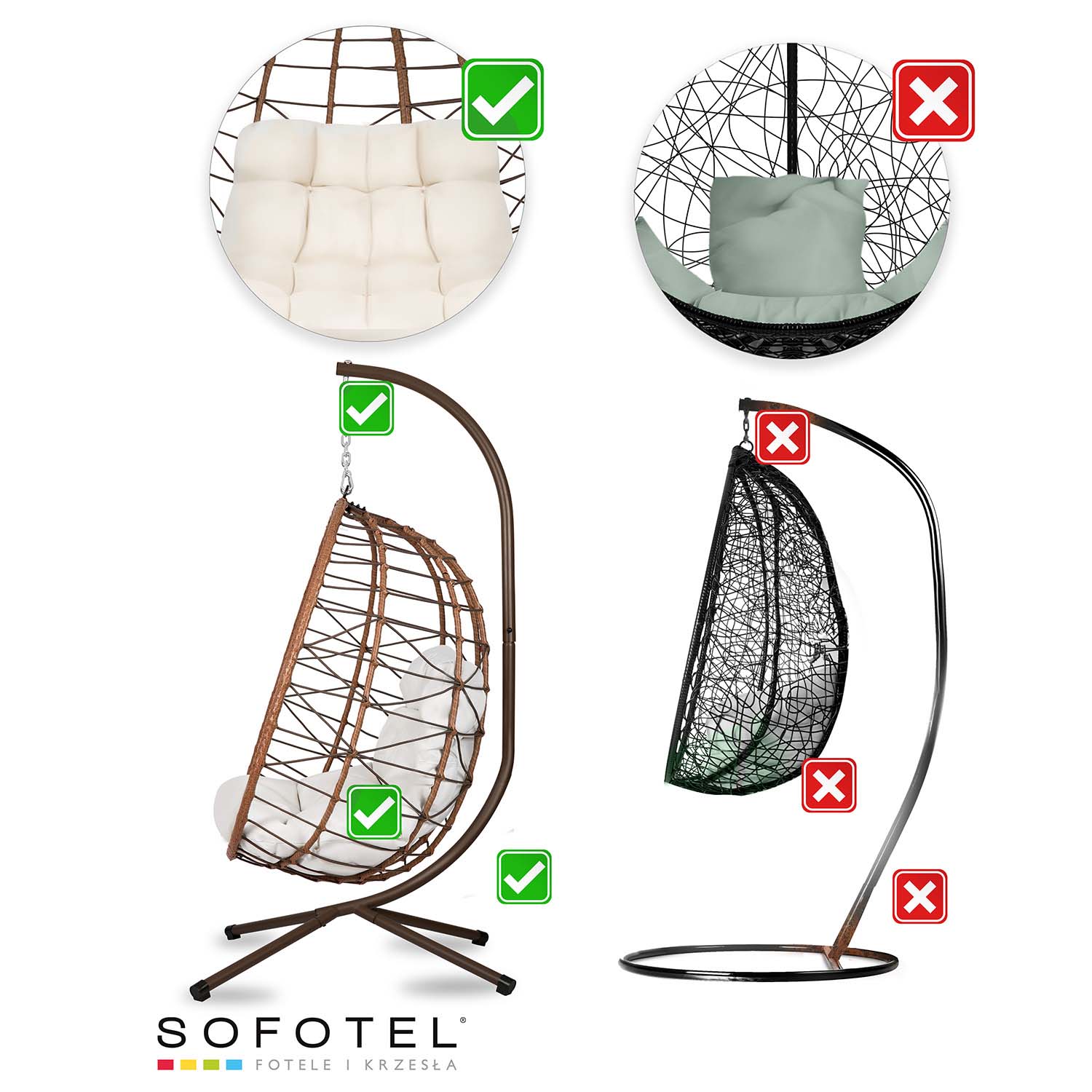 Tihuana pruun ripp-aiatool + helebeežid Sofotel padjad - Image 13