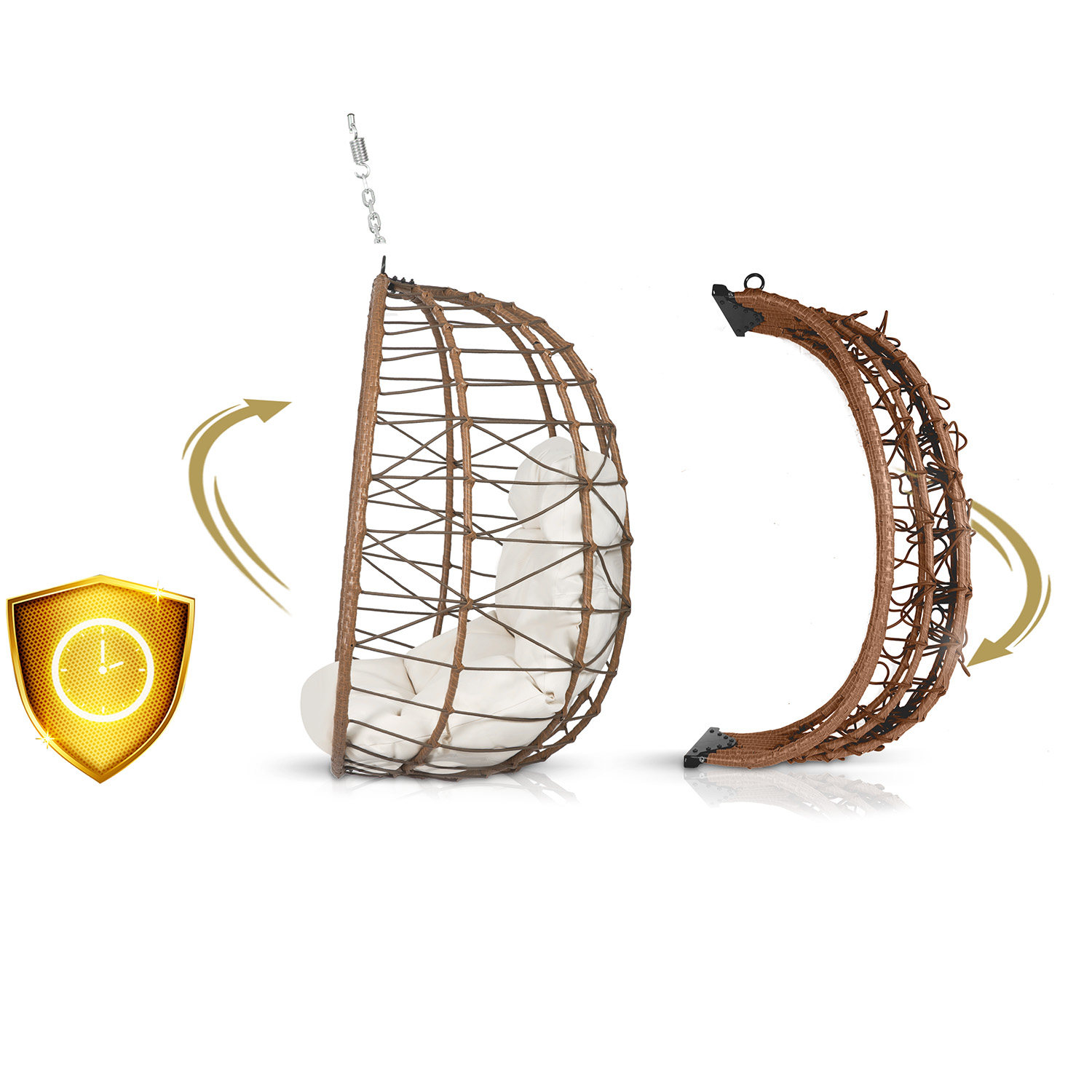 Tihuana pruun ripp-aiatool + helebeežid Sofotel padjad - Image 14