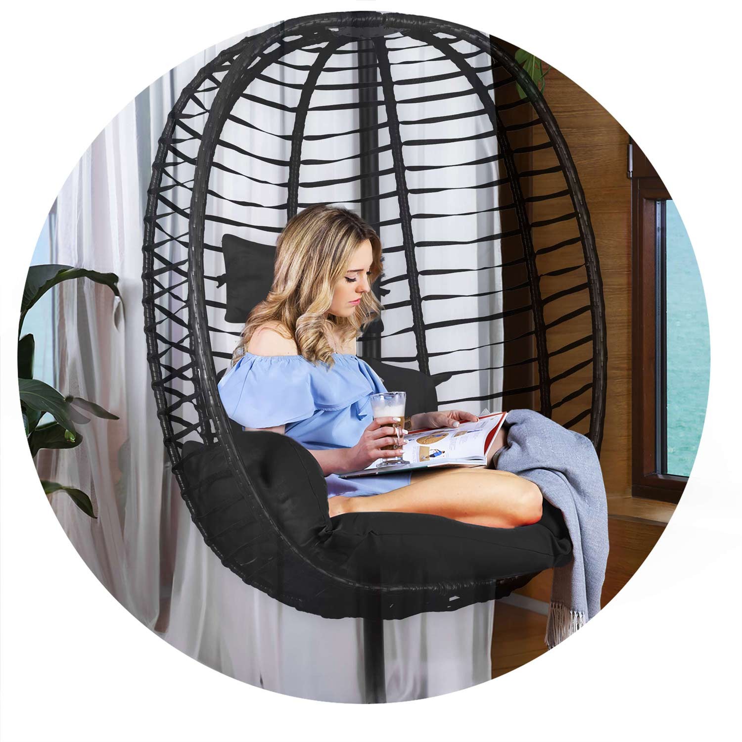 Toskana must ripp-aiatool + mustad Sofoteli padjad - Image 8