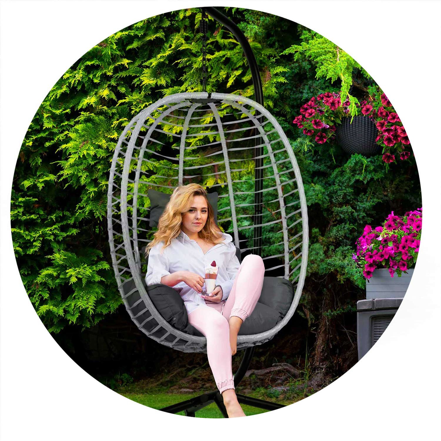 Toskana ripp-aiatool must hallide patjadega Sofotel - Image 4