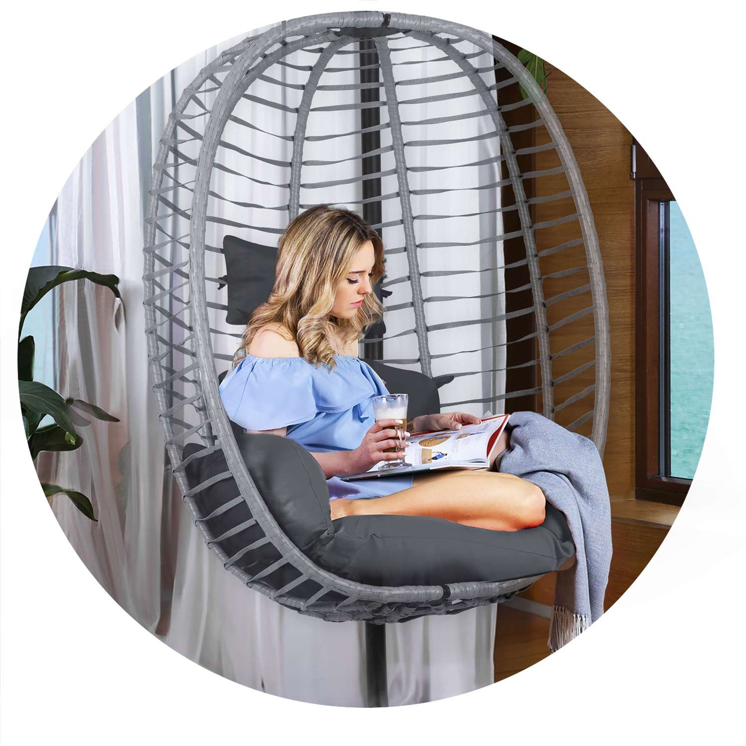 Toskana ripp-aiatool must hallide patjadega Sofotel - Image 6