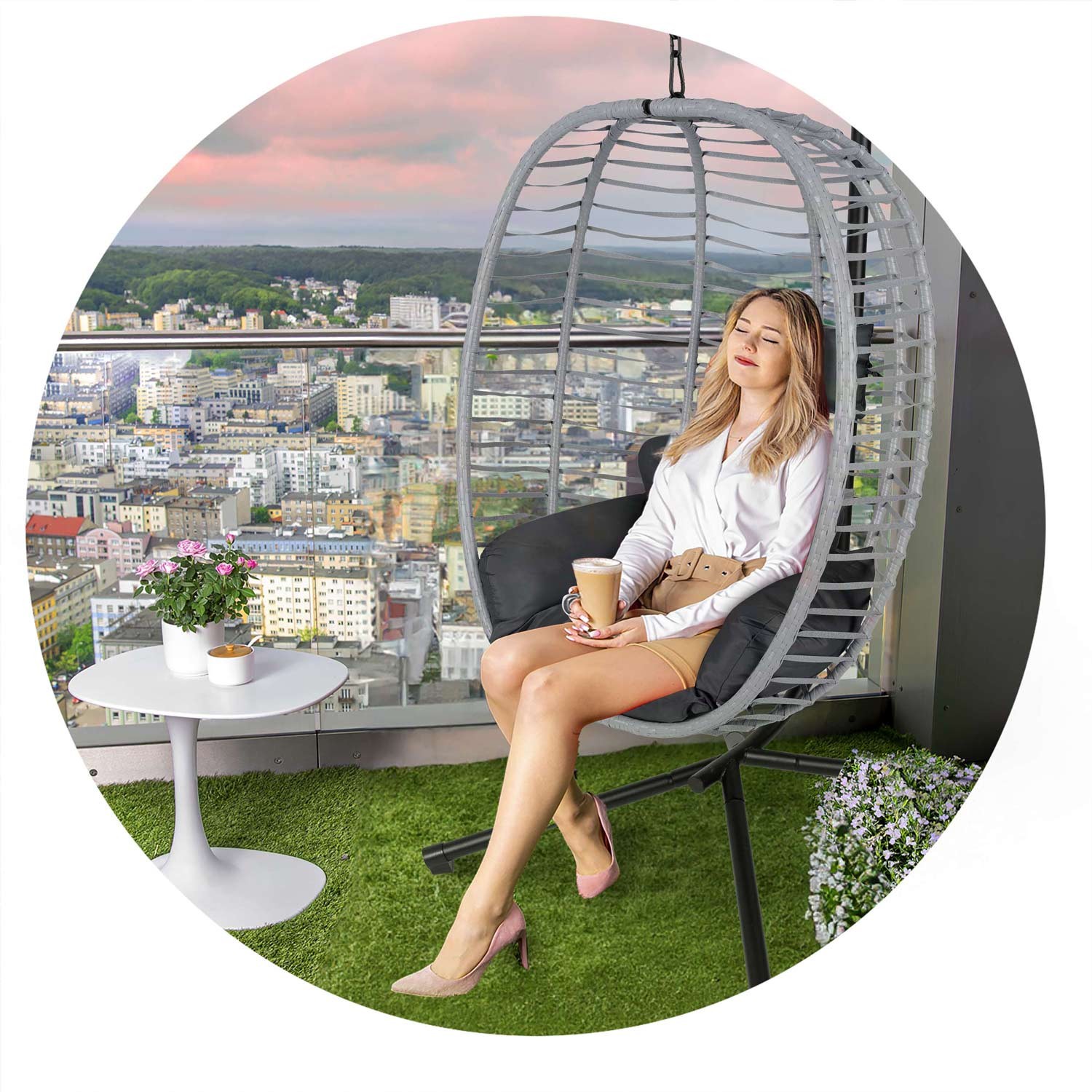 Toskana ripp-aiatool must hallide patjadega Sofotel - Image 10