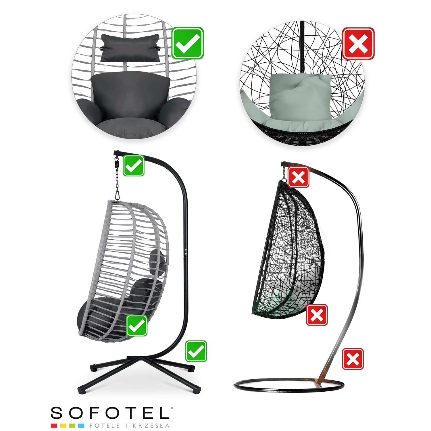 Toskana ripp-aiatool must hallide patjadega Sofotel - Image 14