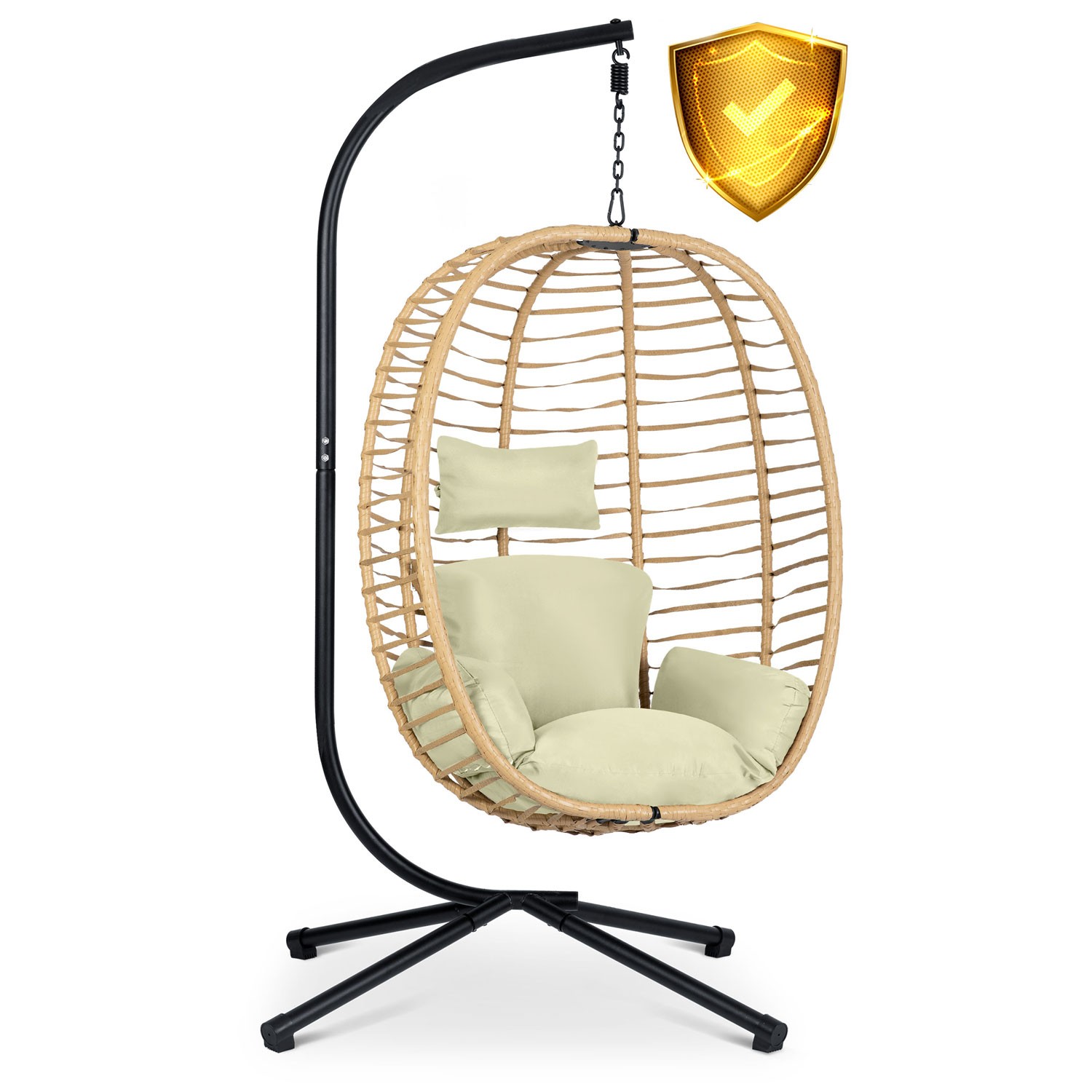 Toskana ripptool aias, must + beežid Sofotel padjad - Image 11