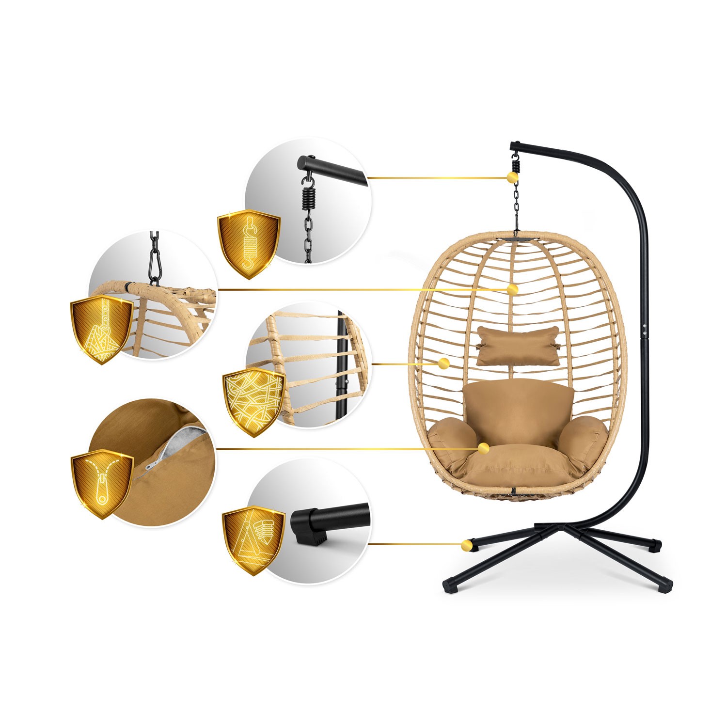 Toskana ripptool must + pruunid Sofotel padjad - Image 13