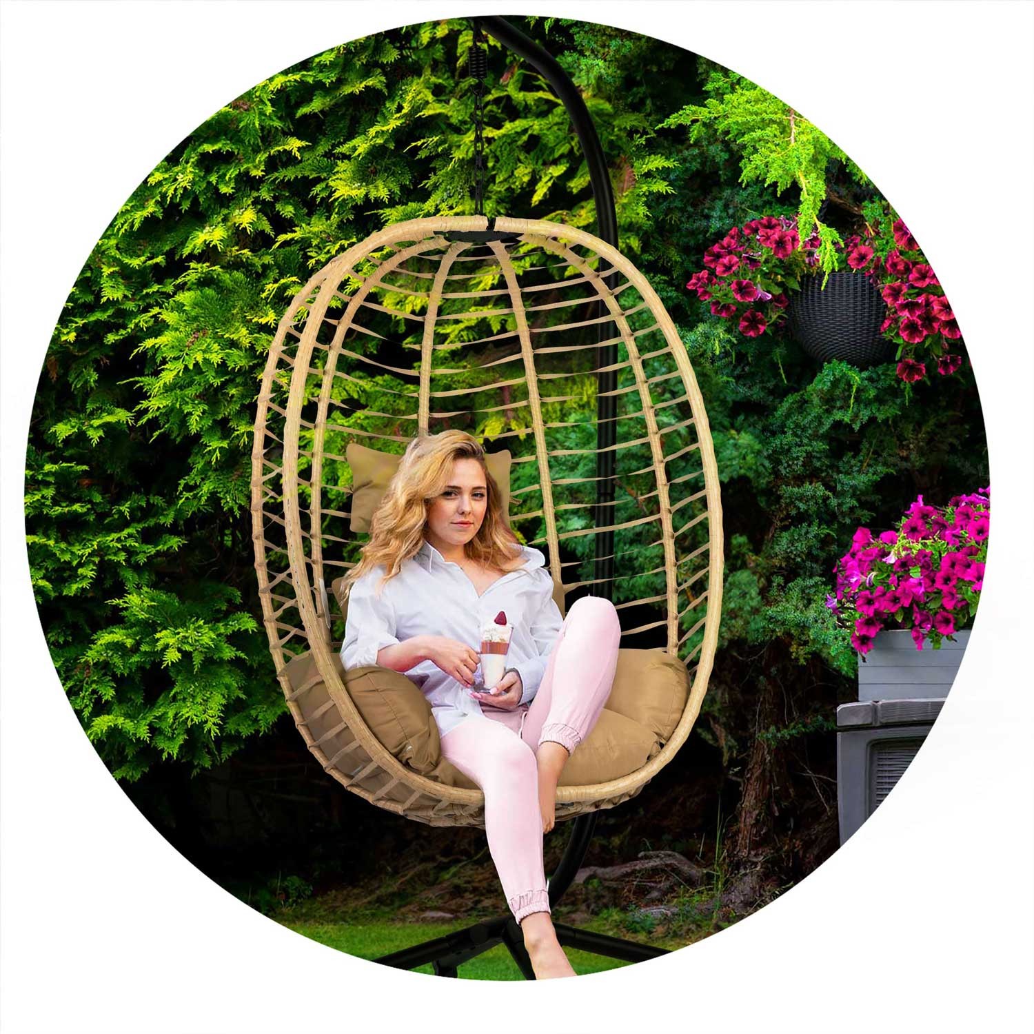 Toskana ripptool must + pruunid Sofotel padjad - Image 4