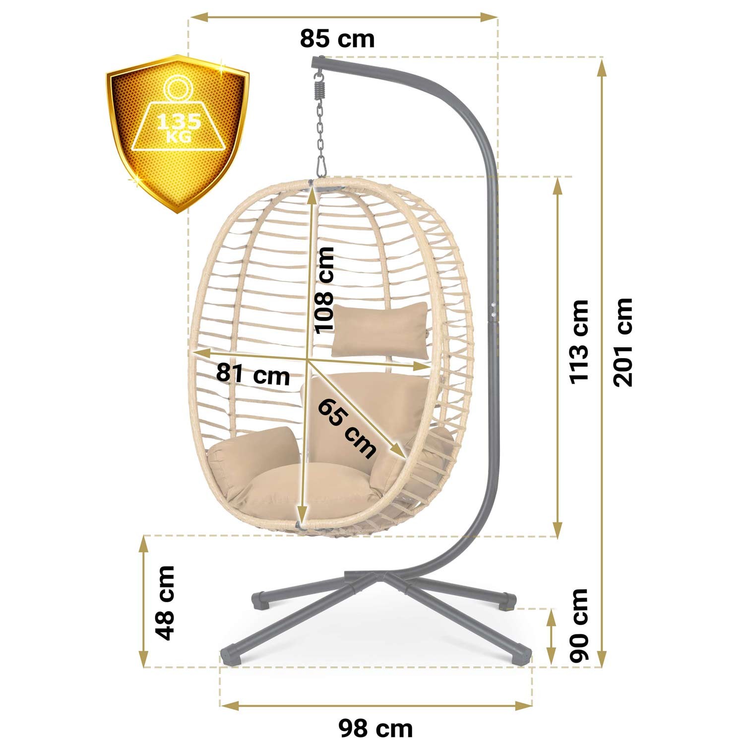 Toskana ripptool must + pruunid Sofotel padjad - Image 9