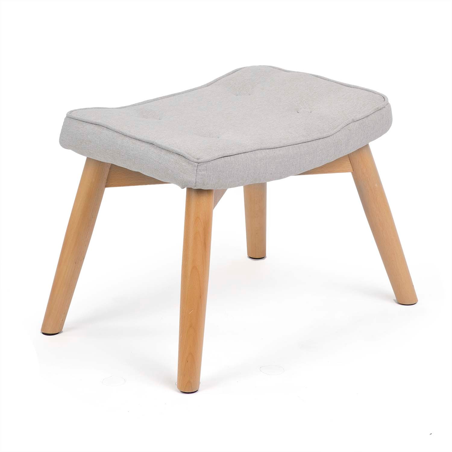 Norse tiibtooliga tugitool jalapingiga, helehall - Image 3