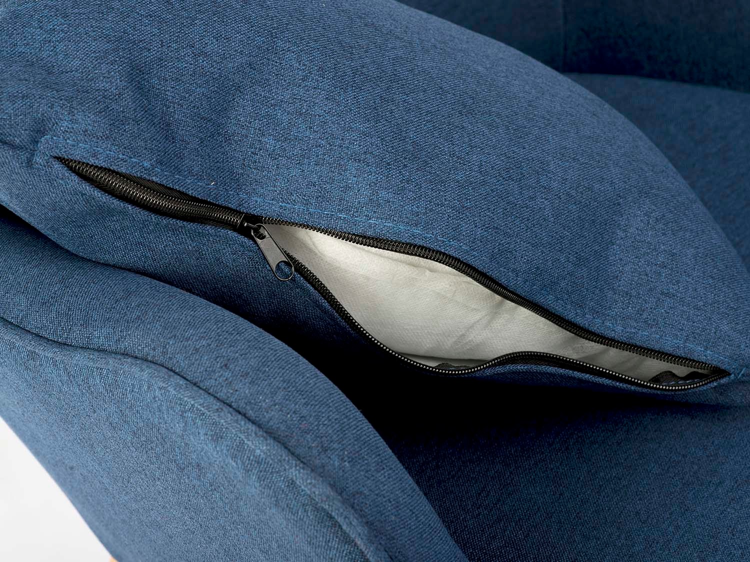 Põhjamaine sinine tiibadega seljatoega tugitool jalapingiga - Image 10