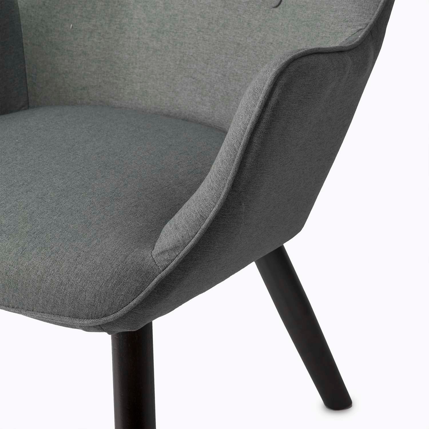 Norse tiivaga tugitool jalapingiga, hall - Image 7