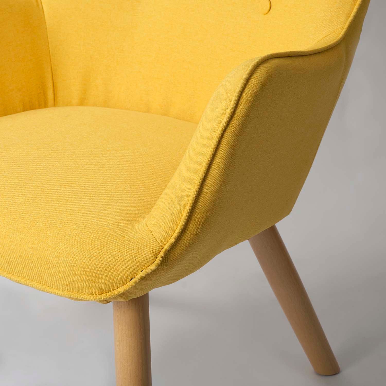 Kollane tiibadega seljatoega tool jalapingiga - Image 7