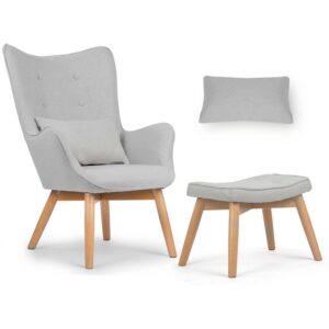 Norse tiibtooliga tugitool jalapingiga, helehall