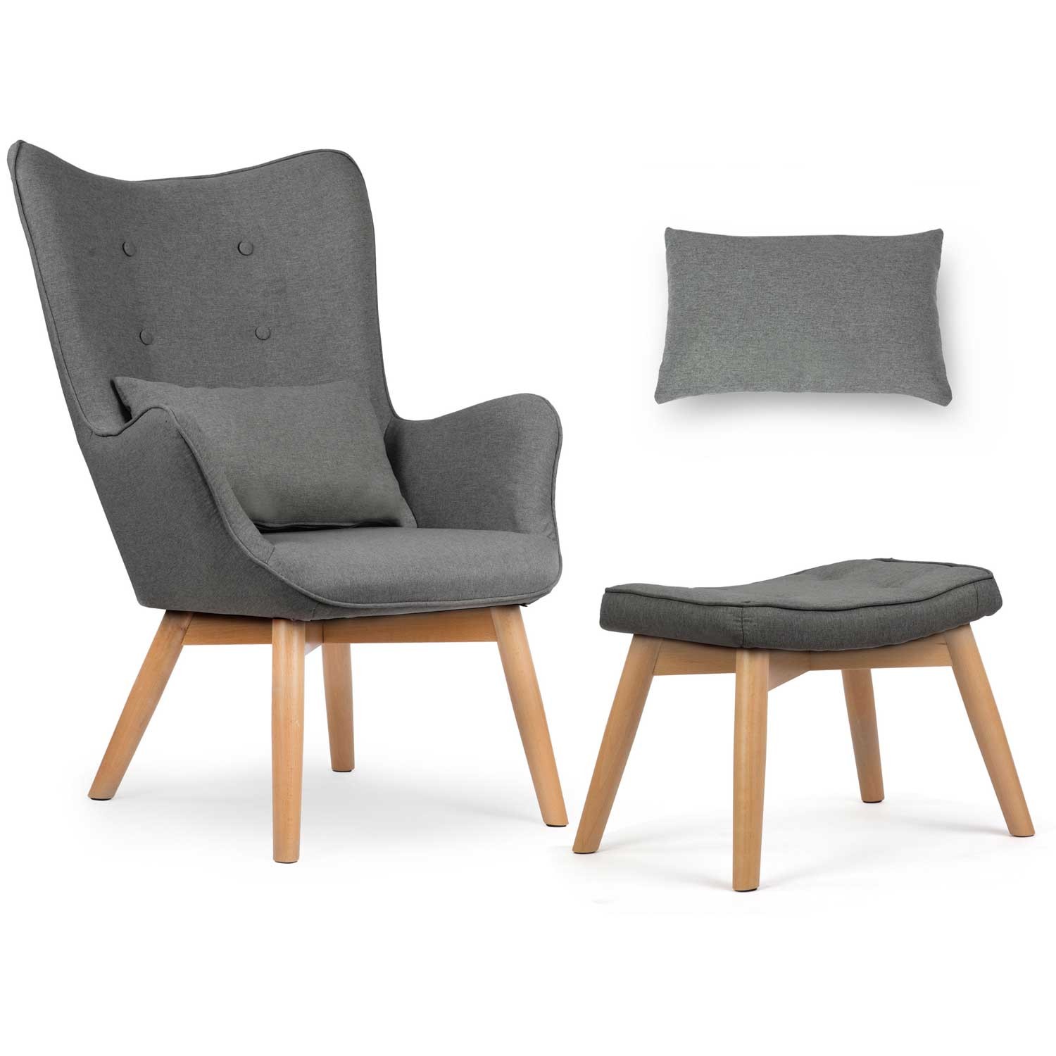 Sofotel Norse tiibadega tugitool jalapingiga, hall