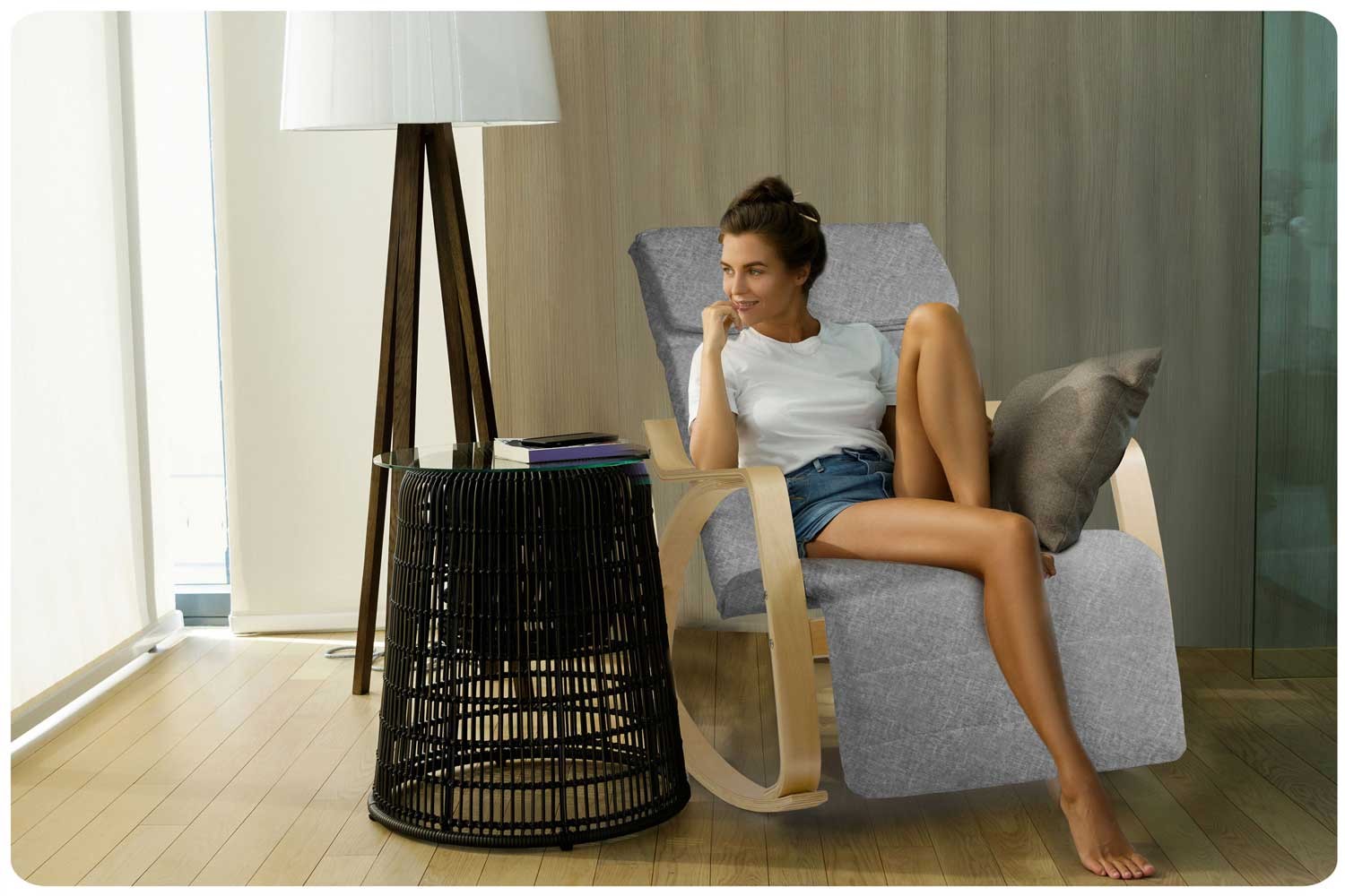 Suzi kiiktool - helehall - Image 9