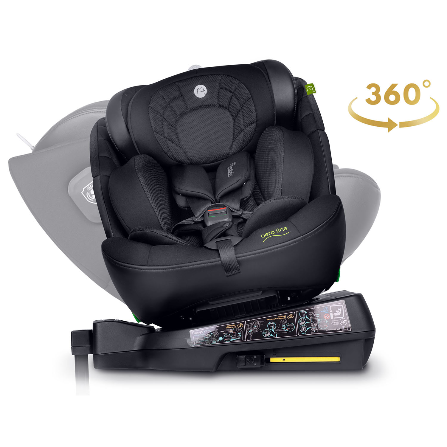 Nukido Aero Line must turvatool 0-36 kg ISOFIX-iga - Image 3