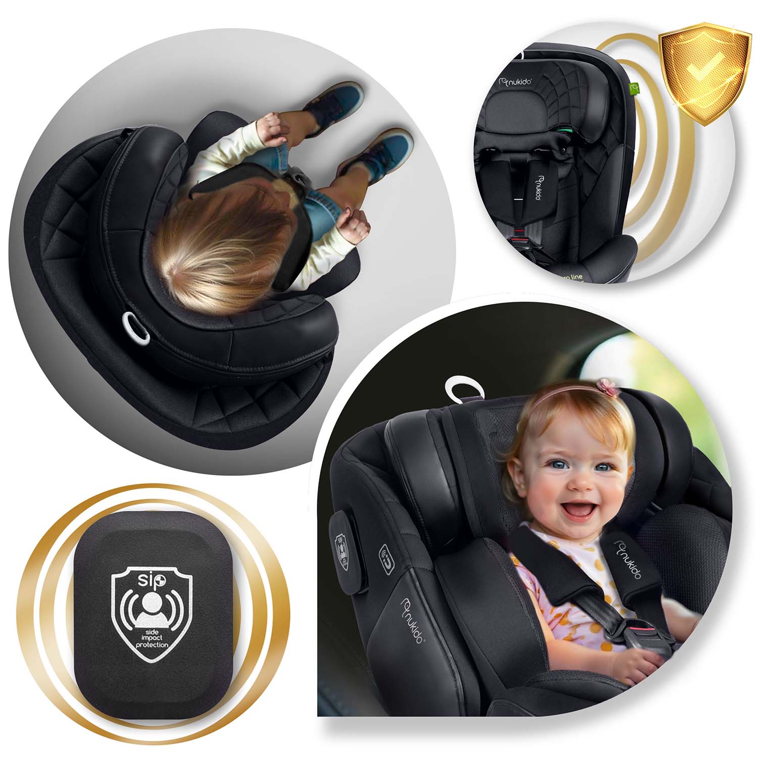 Nukido Aero Line must turvatool 0-36 kg ISOFIX-iga - Image 7