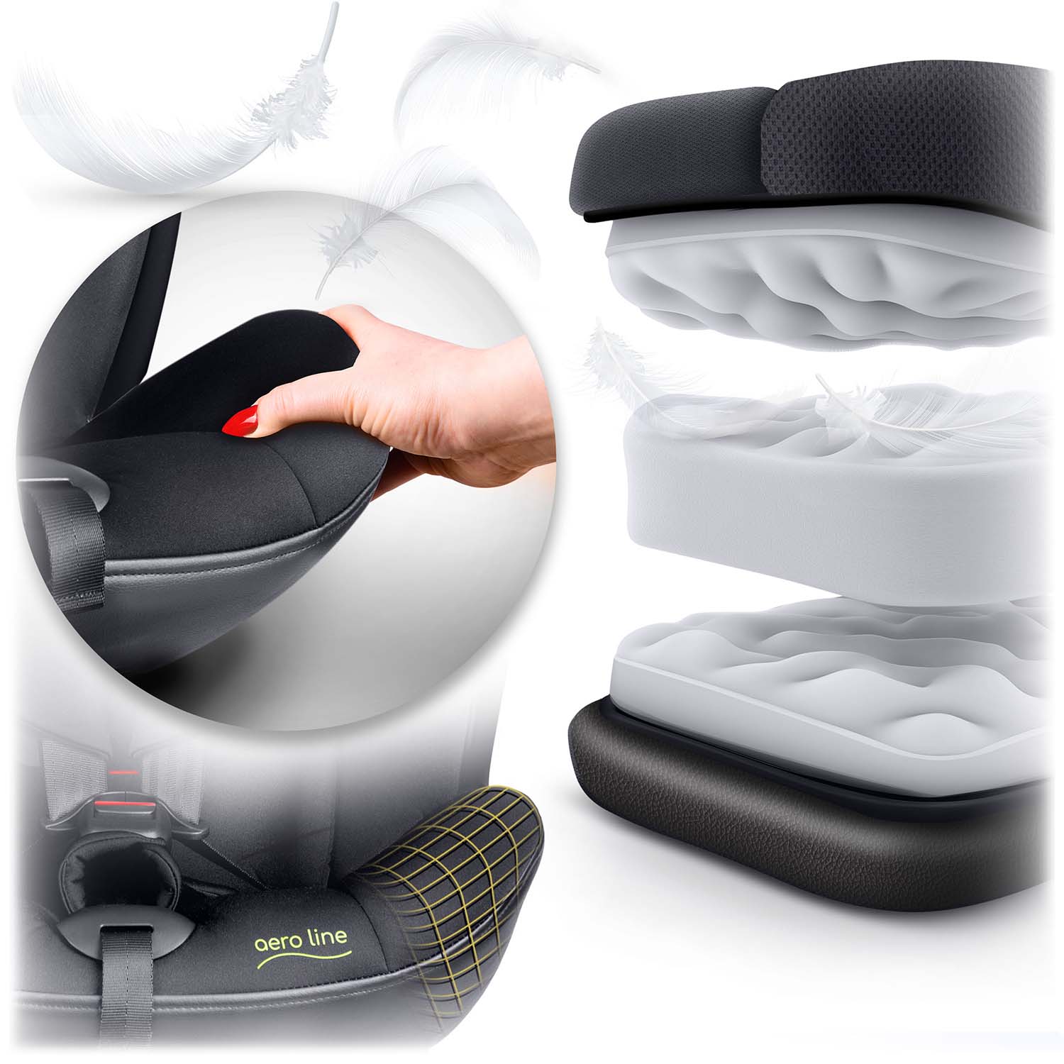 Nukido Aero Line must turvatool 0-36 kg ISOFIX-iga - Image 13