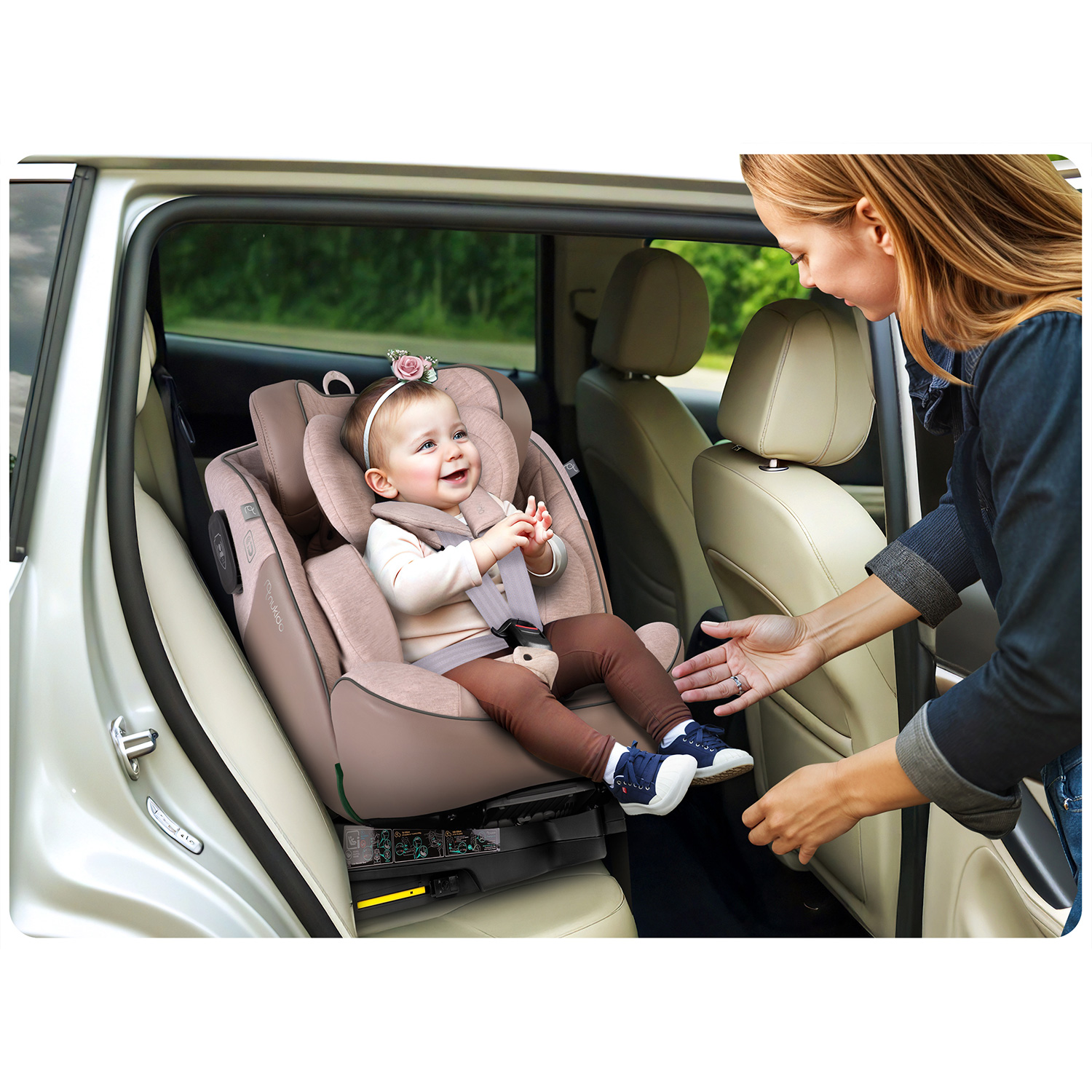 Nukido Aero Line beež turvatool 0-36 kg ISOFIX-iga - Image 14