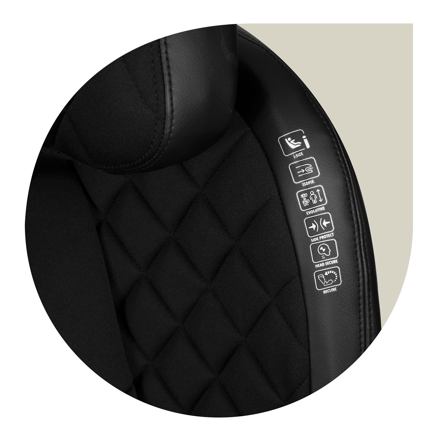 Nukido Louis turvatool must 15-36 kg ISOFIX kinnitusega - Image 4