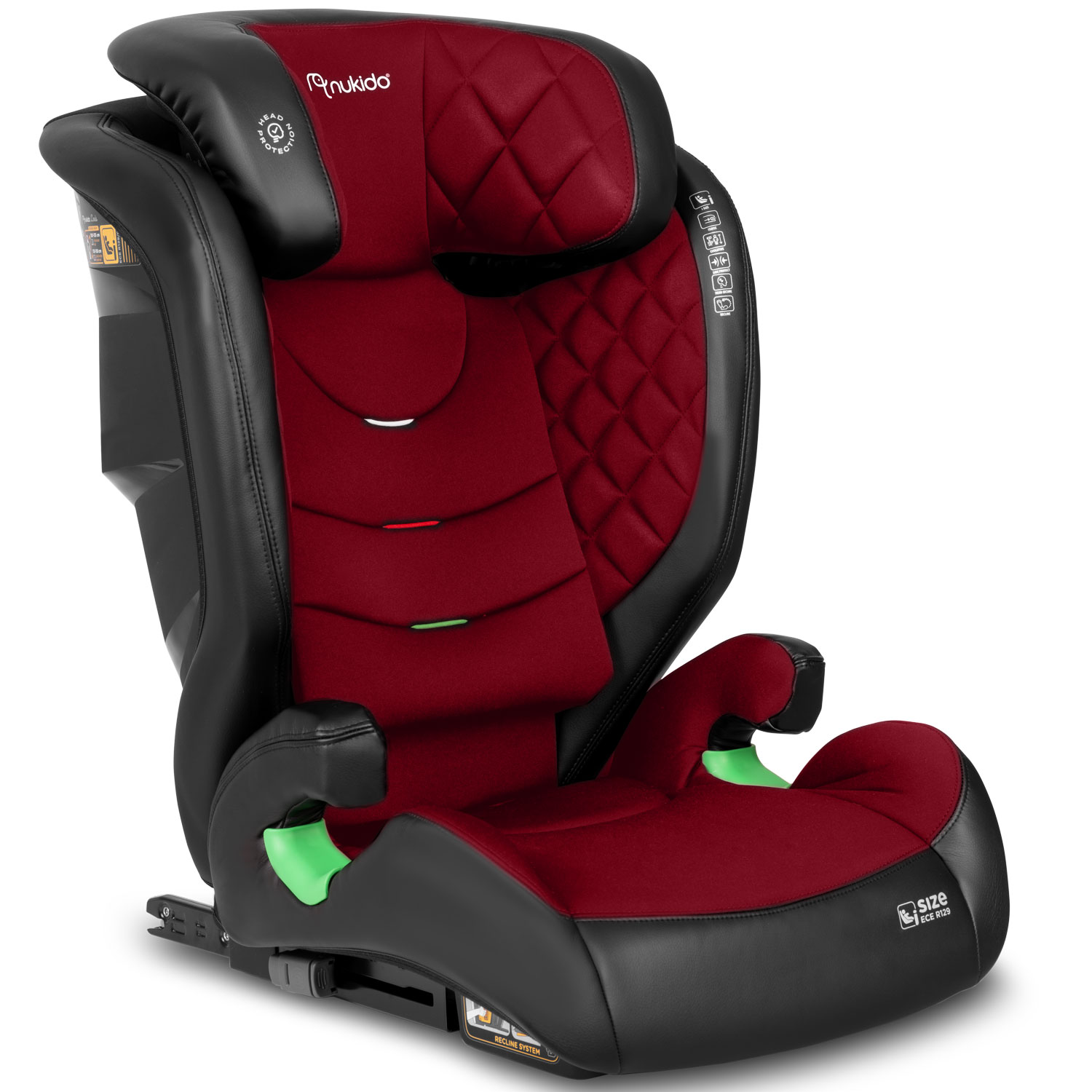 Nukido Louis turvatool must ja punane 15-36 kg ISOFIX - Image 3