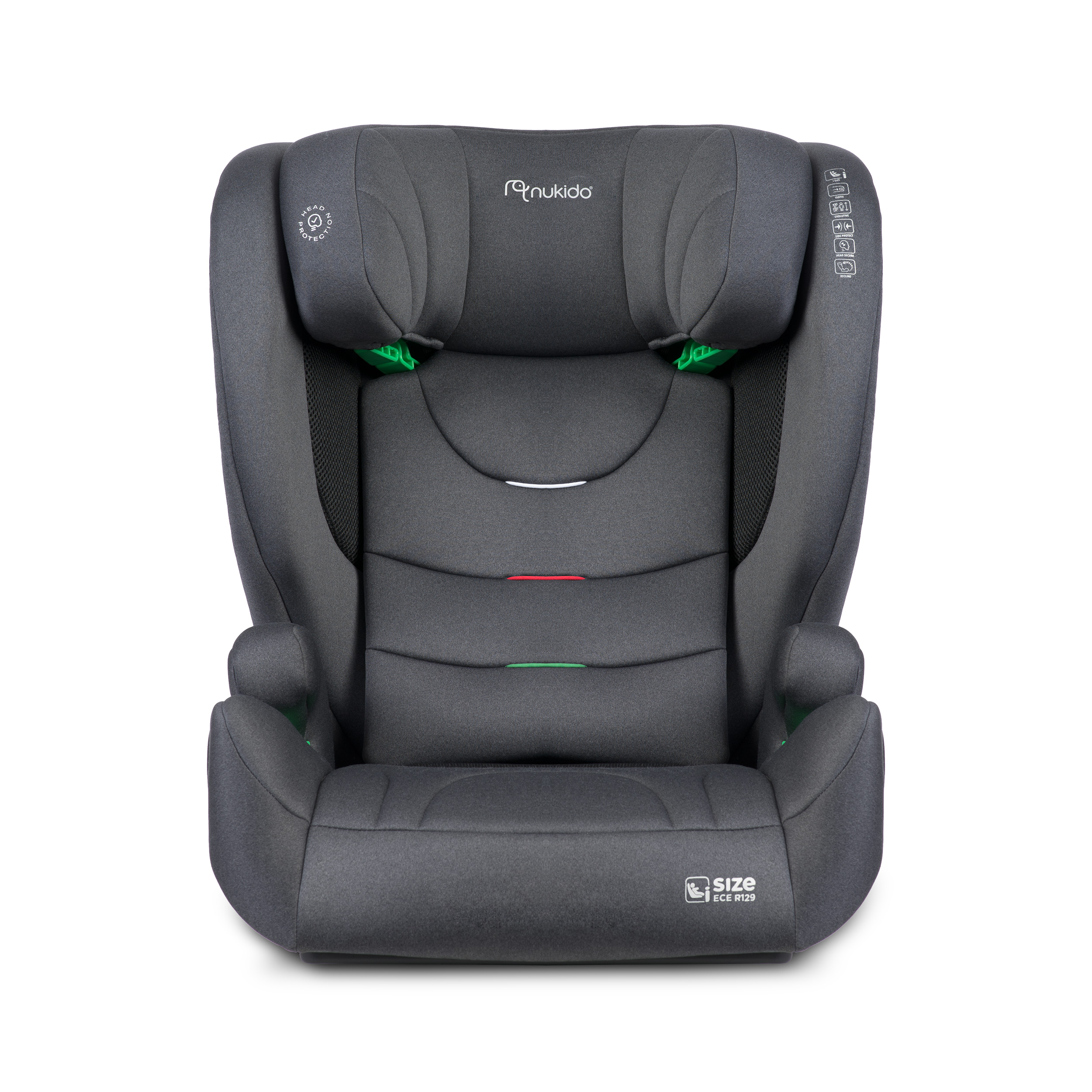 Nukido Louis pehme turvatool hall 15-36 kg ISOFIX - Image 4