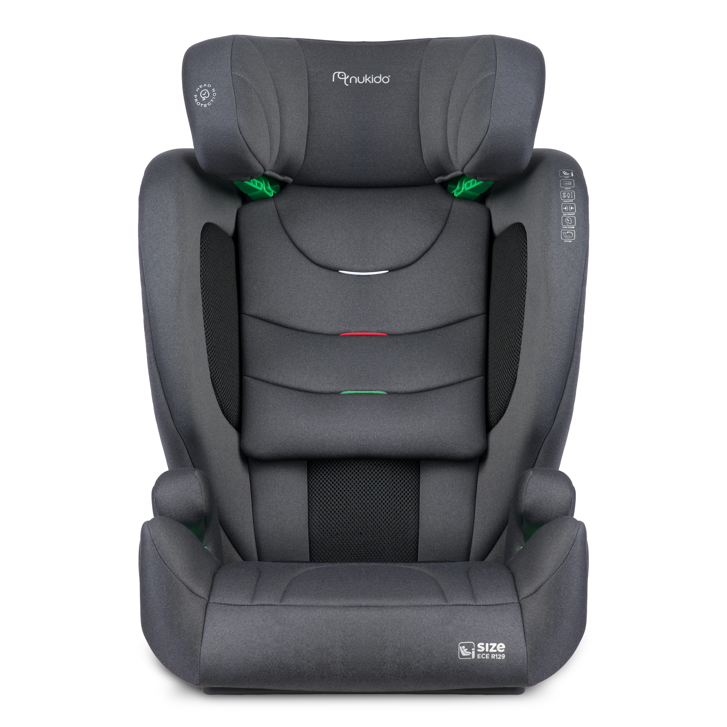 Nukido Louis pehme turvatool hall 15-36 kg ISOFIX - Image 3