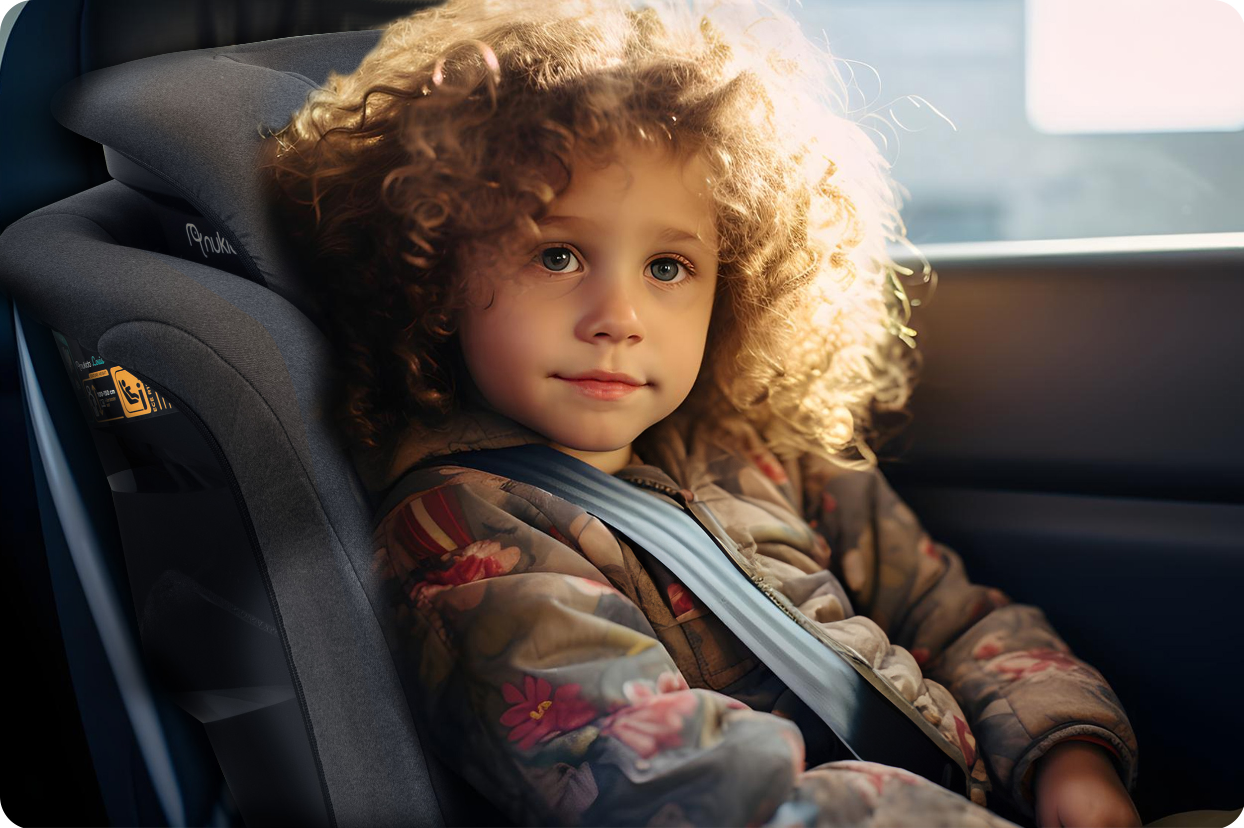 Nukido Louis pehme turvatool hall 15-36 kg ISOFIX - Image 6