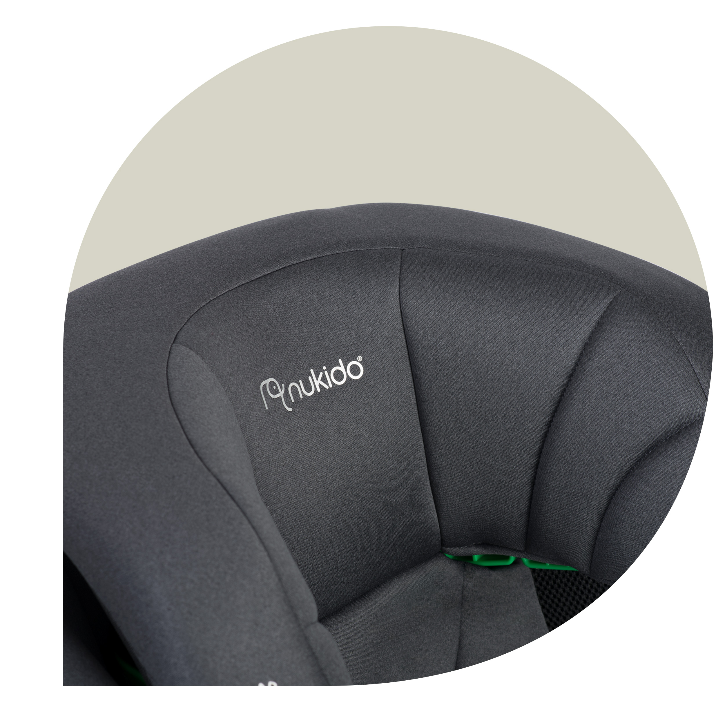 Nukido Louis pehme turvatool hall 15-36 kg ISOFIX - Image 10