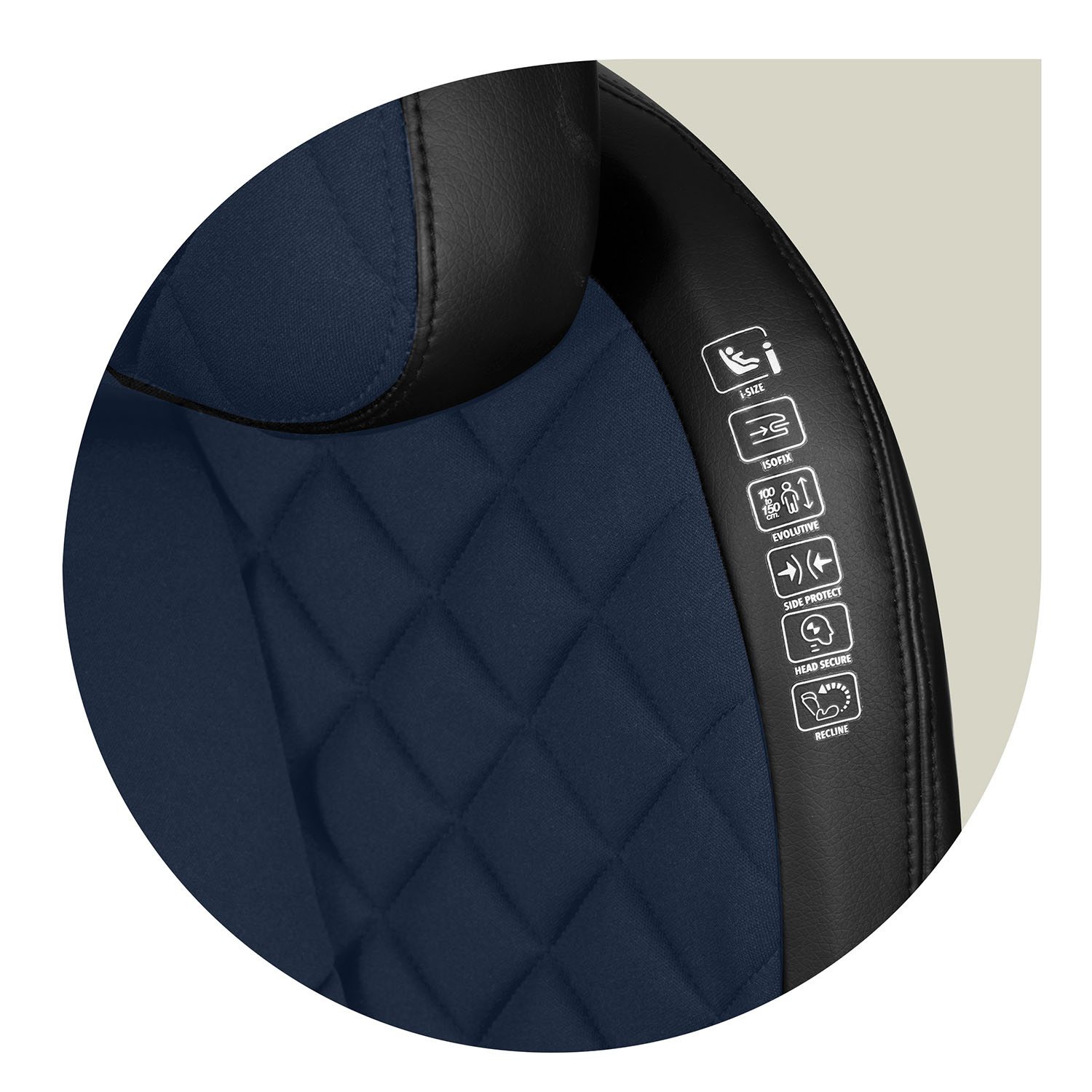 Nukido Louis turvatool must/tumesinine 15-36 kg ISOFIX - Image 4