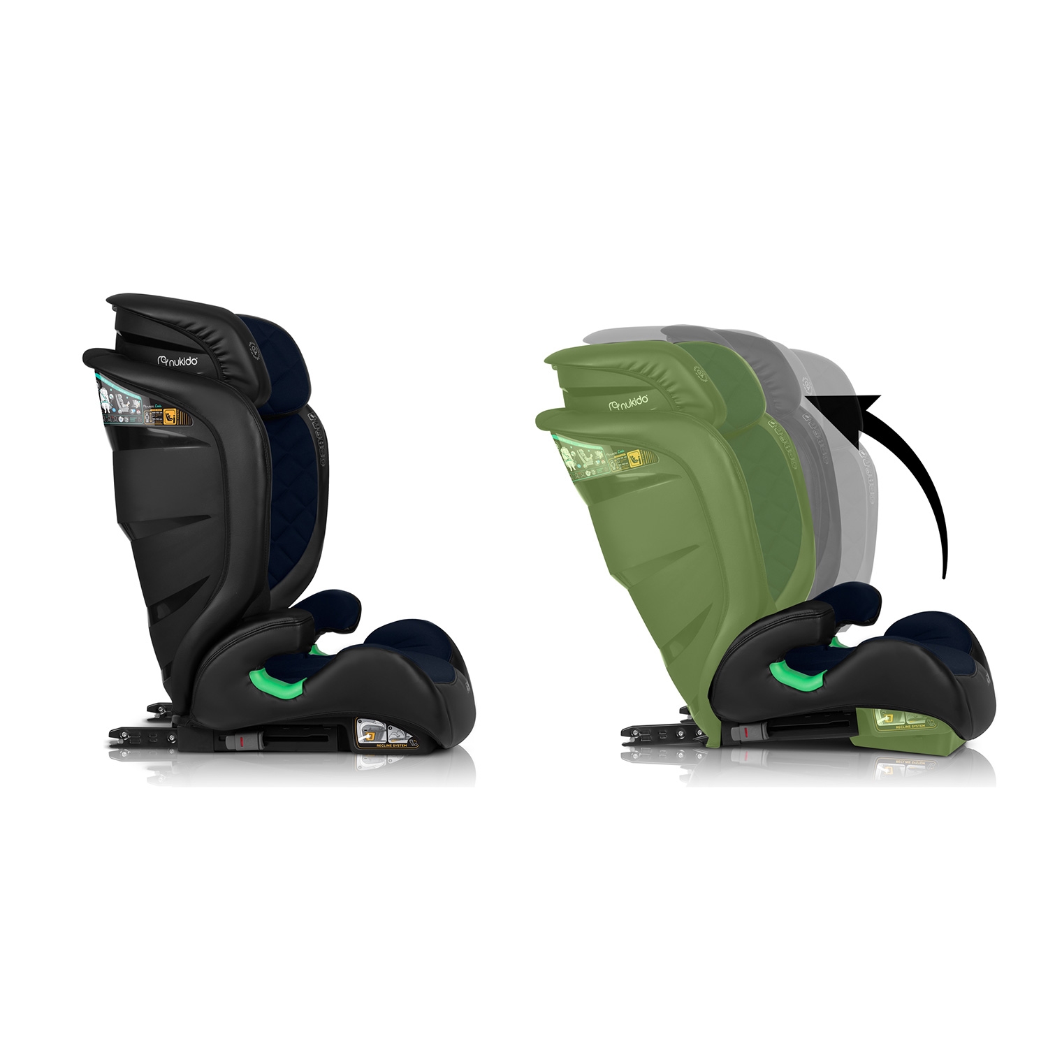 Nukido Louis turvatool must/tumesinine 15-36 kg ISOFIX - Image 14