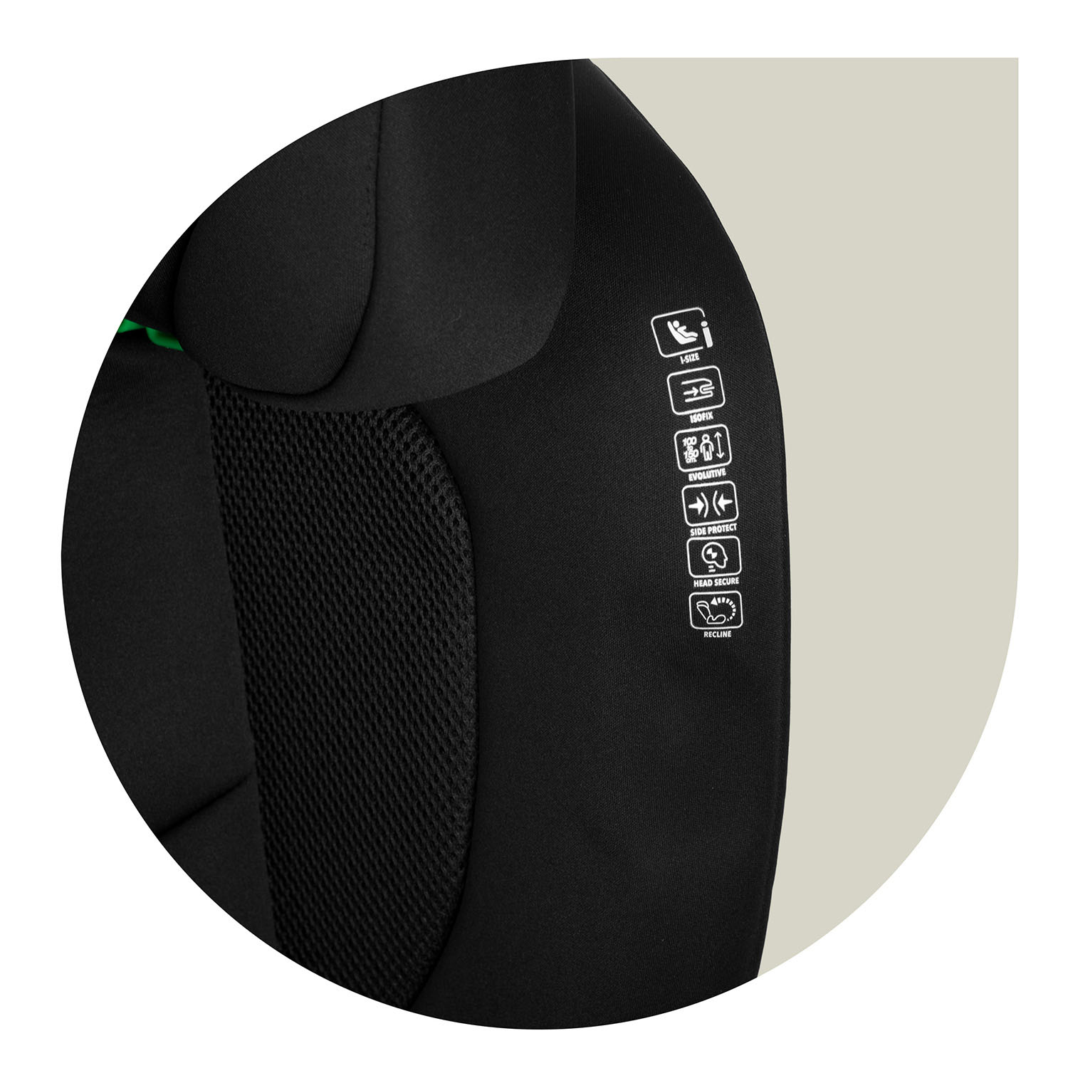 Nukido Louis pehme must turvatool 15-36 kg ISOFIX-iga - Image 4