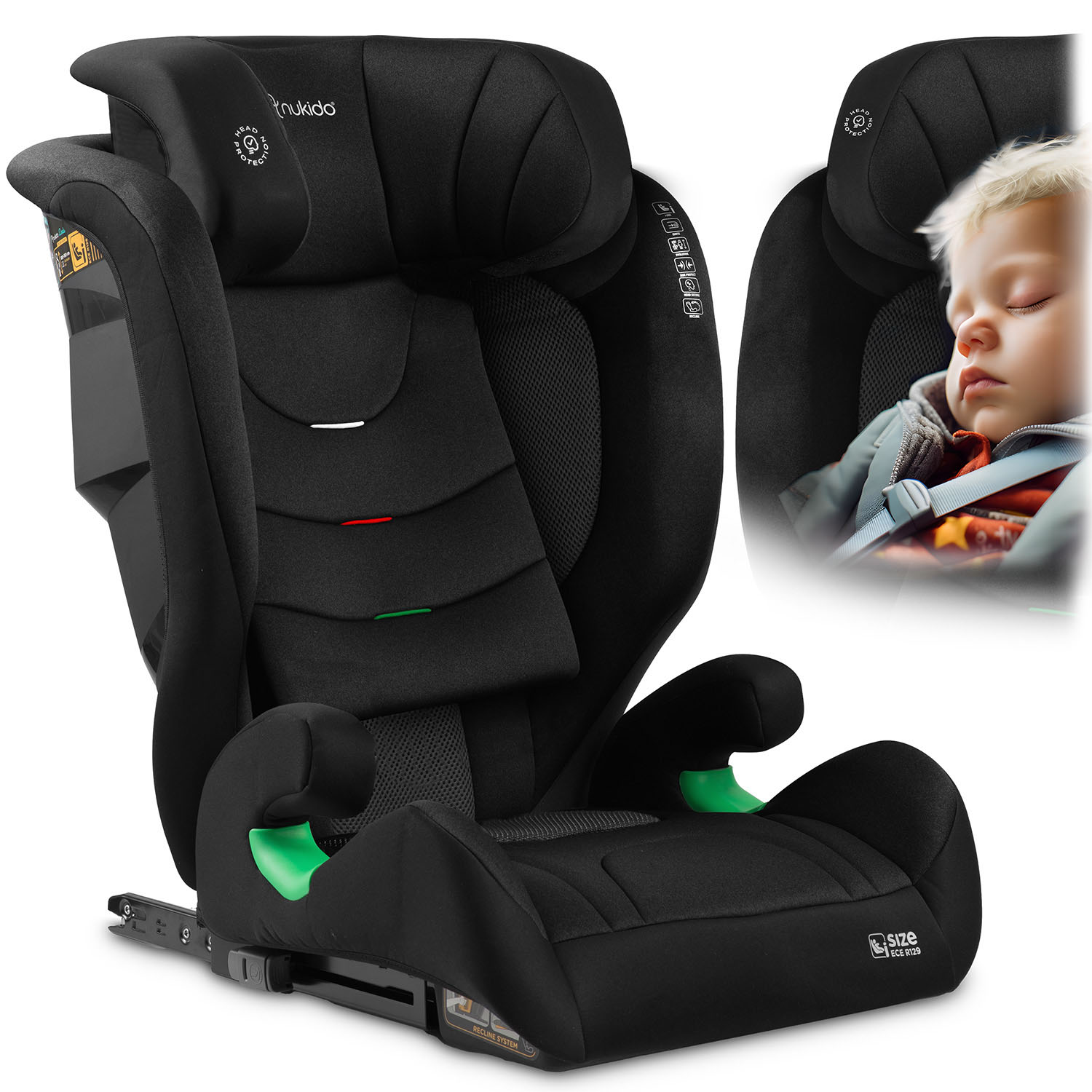 Nukido Louis pehme must turvatool 15-36 kg ISOFIX-iga - Image 13