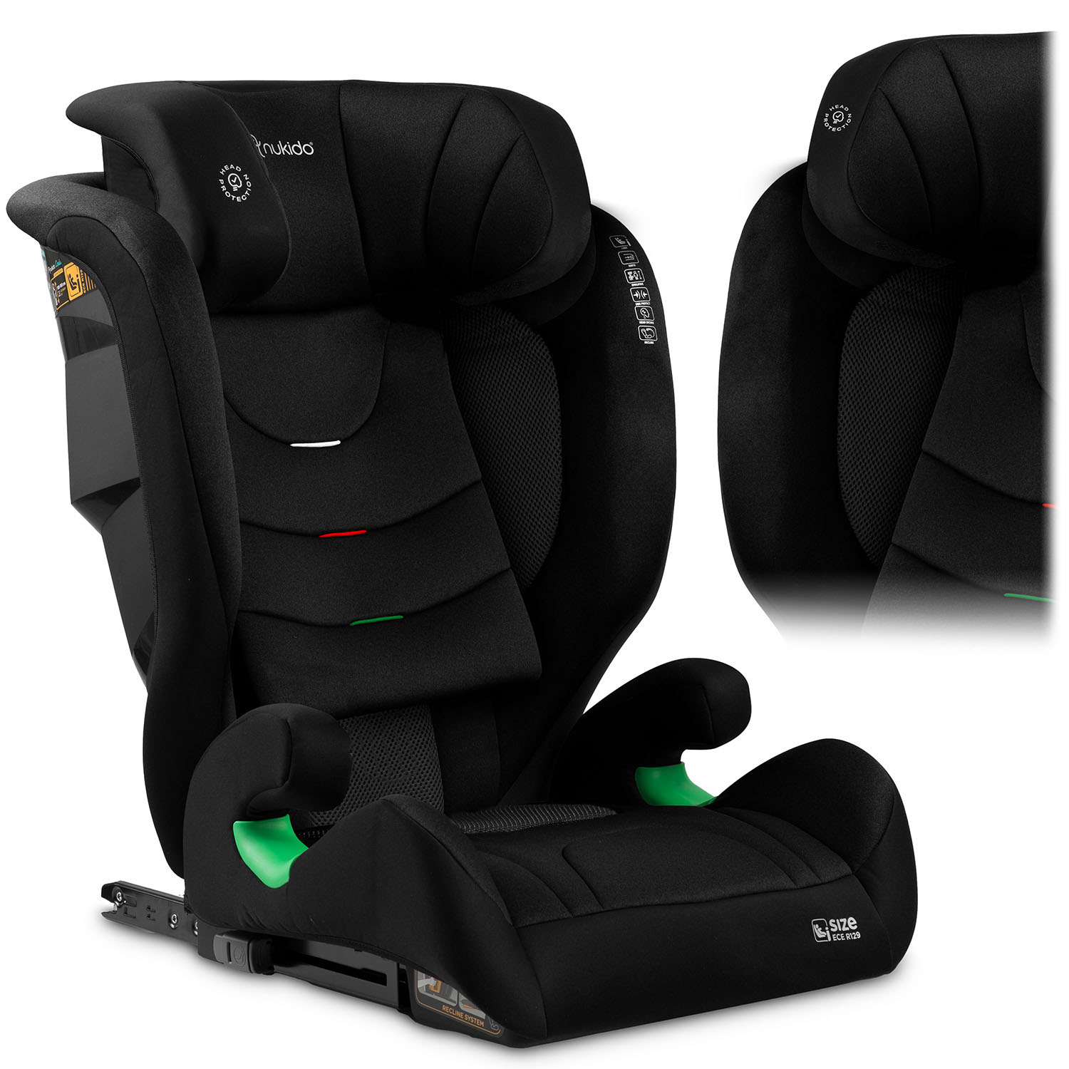 Nukido Louis pehme must turvatool 15-36 kg ISOFIX-iga - Image 14