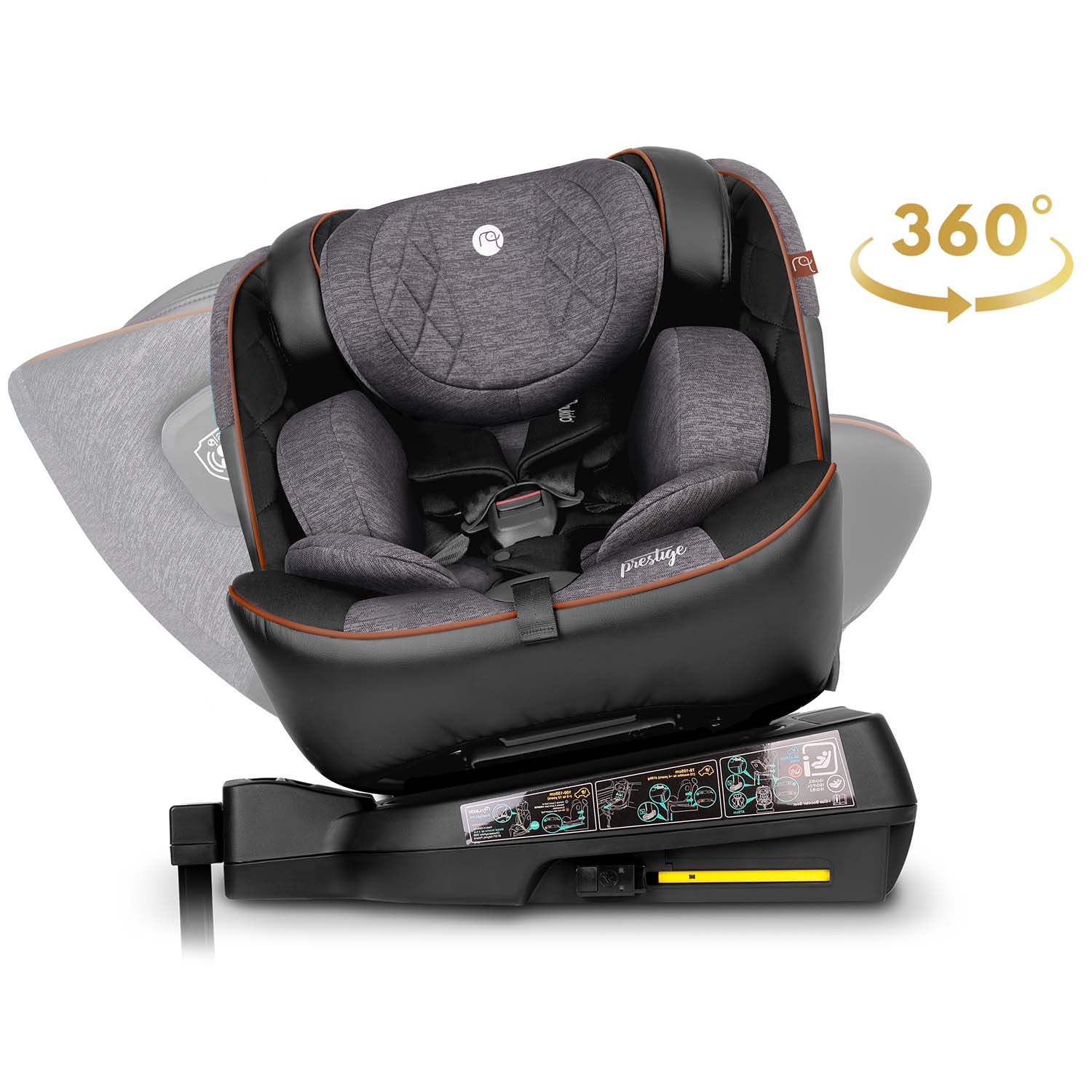Nukido Prestige Line must ja hall turvatool 0-36 kg ISOFIX-iga - Image 8