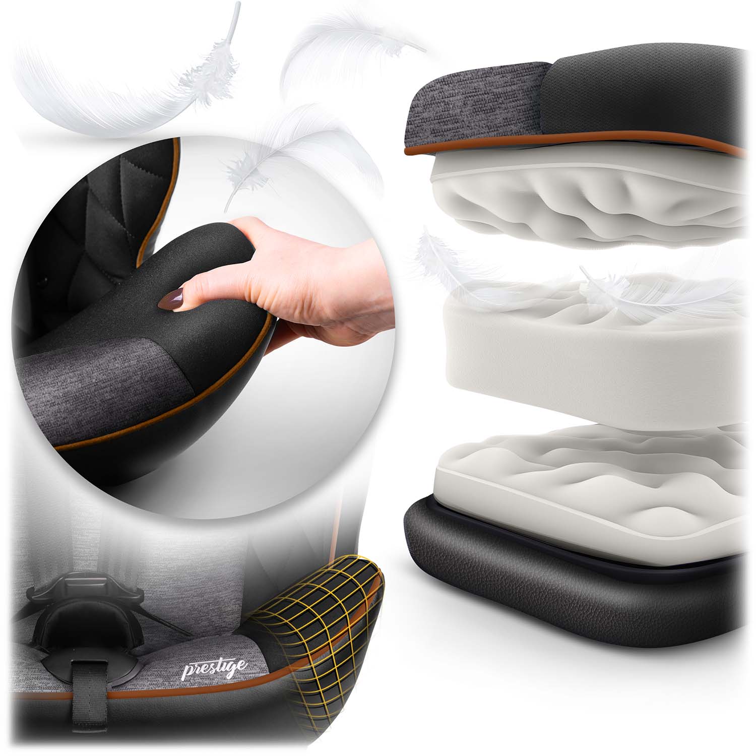 Nukido Prestige Line must ja hall turvatool 0-36 kg ISOFIX-iga - Image 15