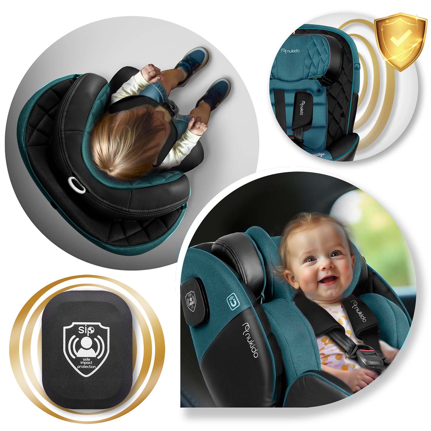 Nukido Prestige Line turvatool must ja sinine 0-36 kg ISOFIX - Image 12