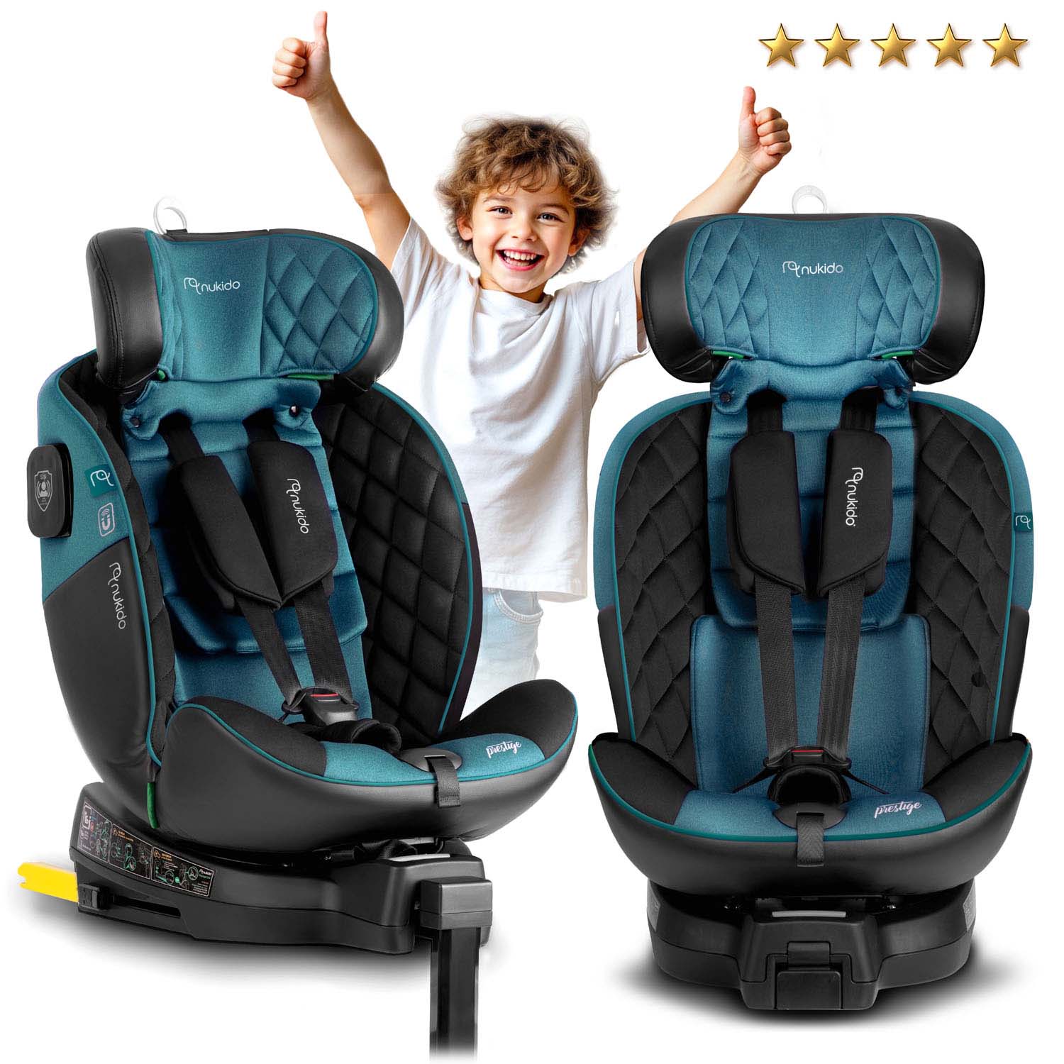 Nukido Prestige Line turvatool must ja sinine 0-36 kg ISOFIX - Image 8
