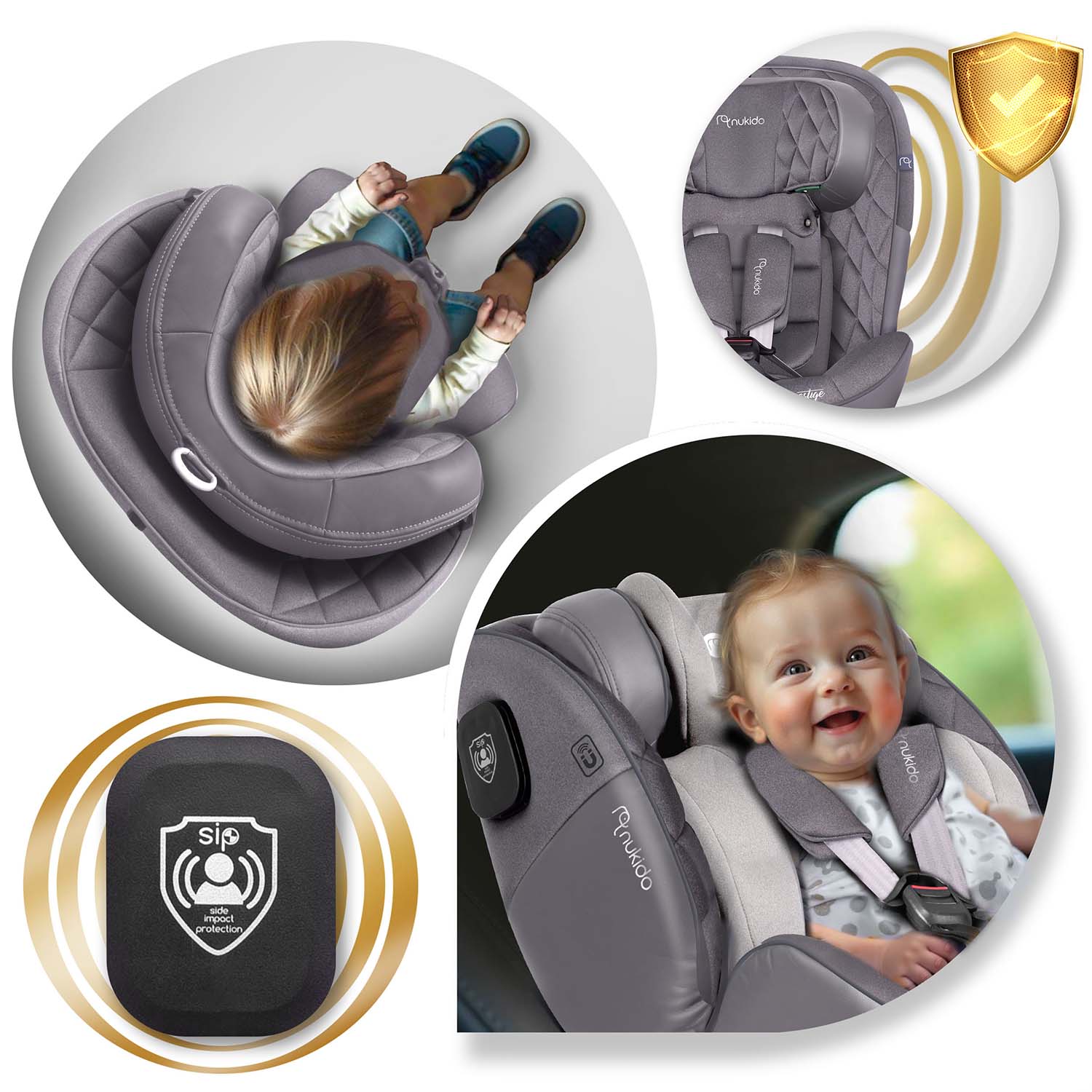 Nukido Prestige Line turvatool hall 0-36 kg ISOFIX - Image 10