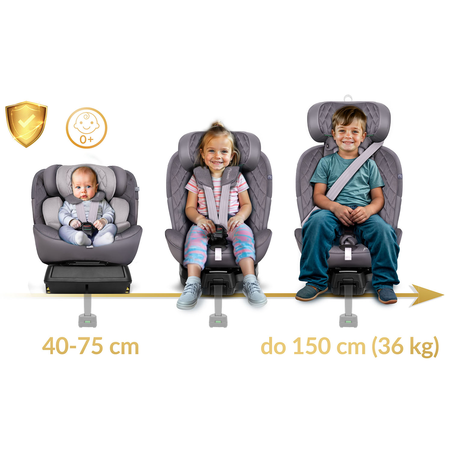 Nukido Prestige Line turvatool hall 0-36 kg ISOFIX - Image 12