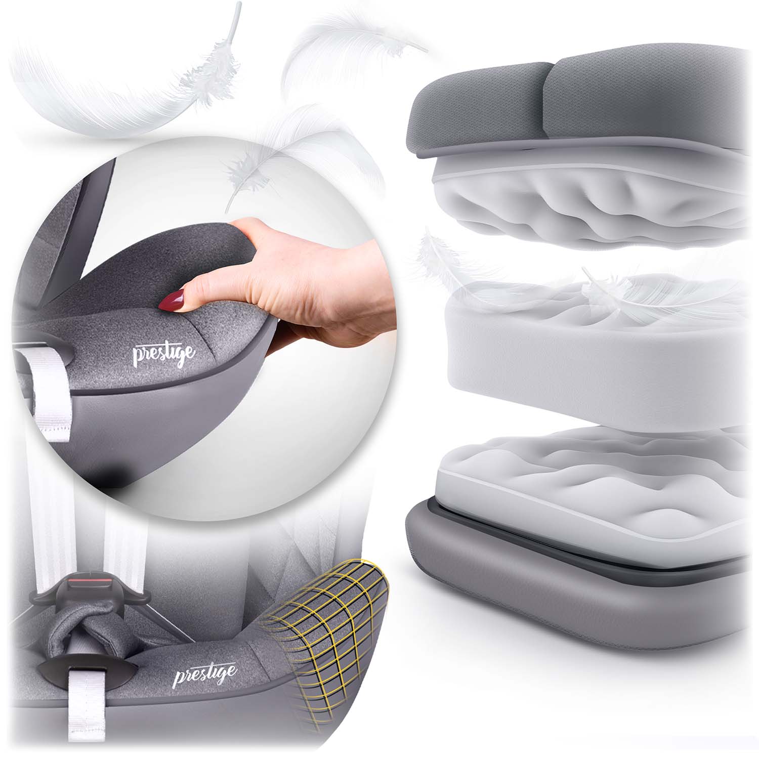 Nukido Prestige Line turvatool hall 0-36 kg ISOFIX - Image 5