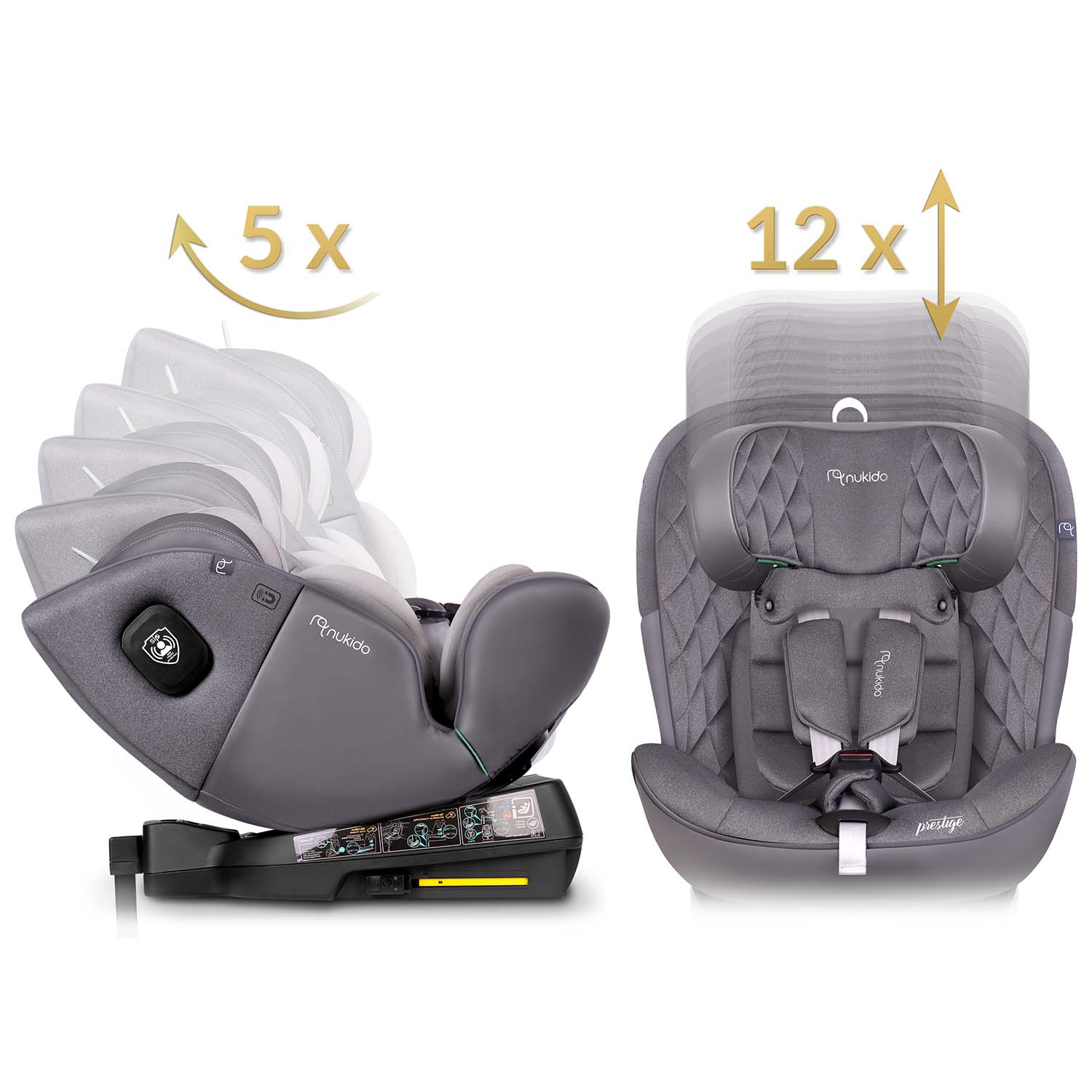 Nukido Prestige Line turvatool hall 0-36 kg ISOFIX - Image 3