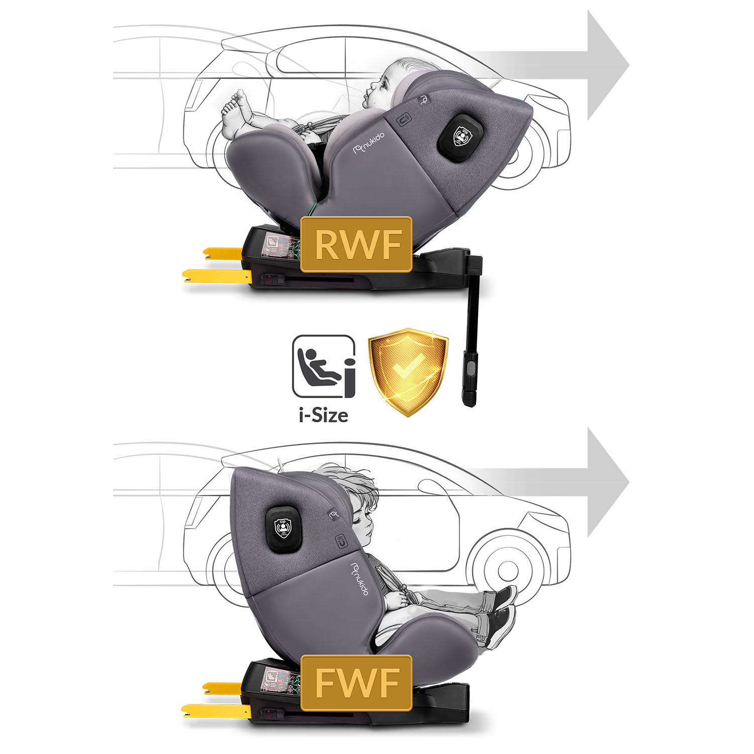 Nukido Prestige Line turvatool hall 0-36 kg ISOFIX - Image 7