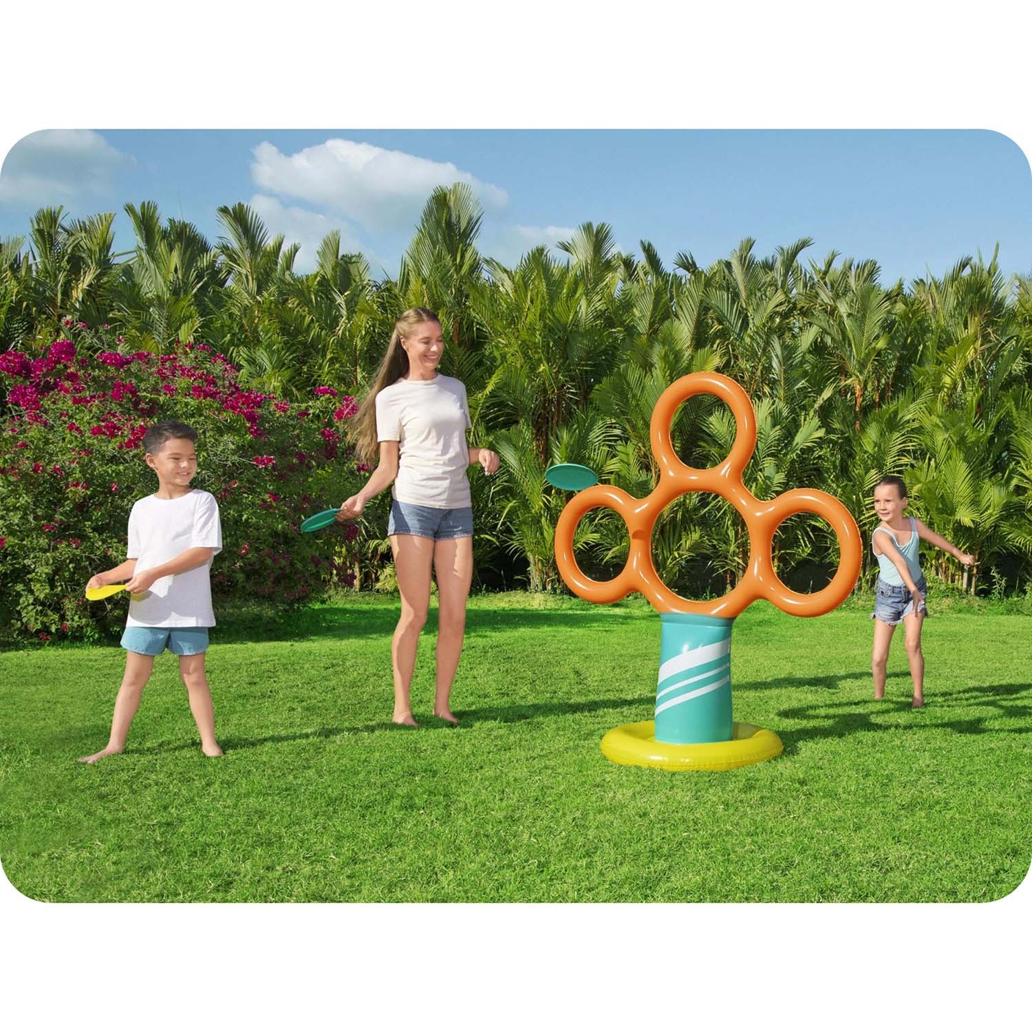 Lastele mõeldud frisbee-alus rõngastega Bestawy - Image 6